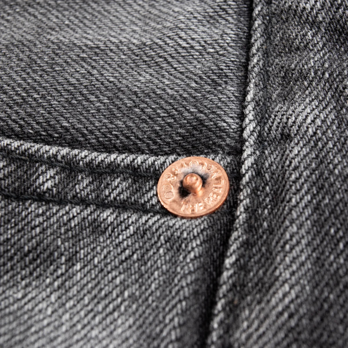 THE REAL MCCOY'S 996BK Gray Denim Cotton Selvedge Jeans