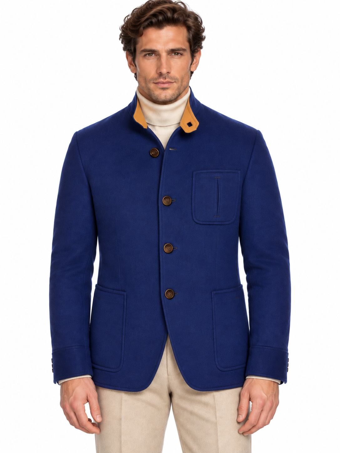 BERLUTI Paris Hand-Made Double Face Pure Cashmere Forestiere style Jacket