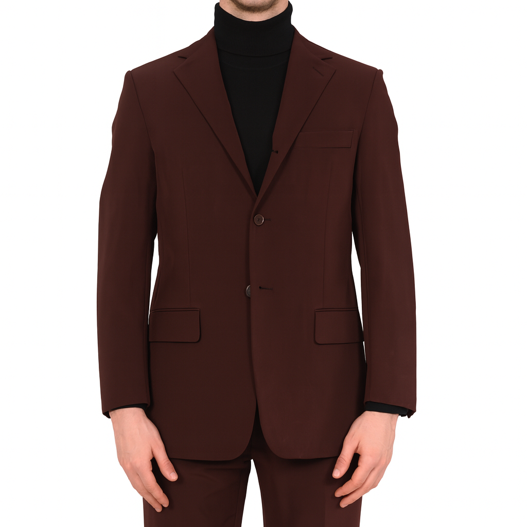 D'AVENZA Roma Handmade Burgundy Suit EU 52 NEW US 42