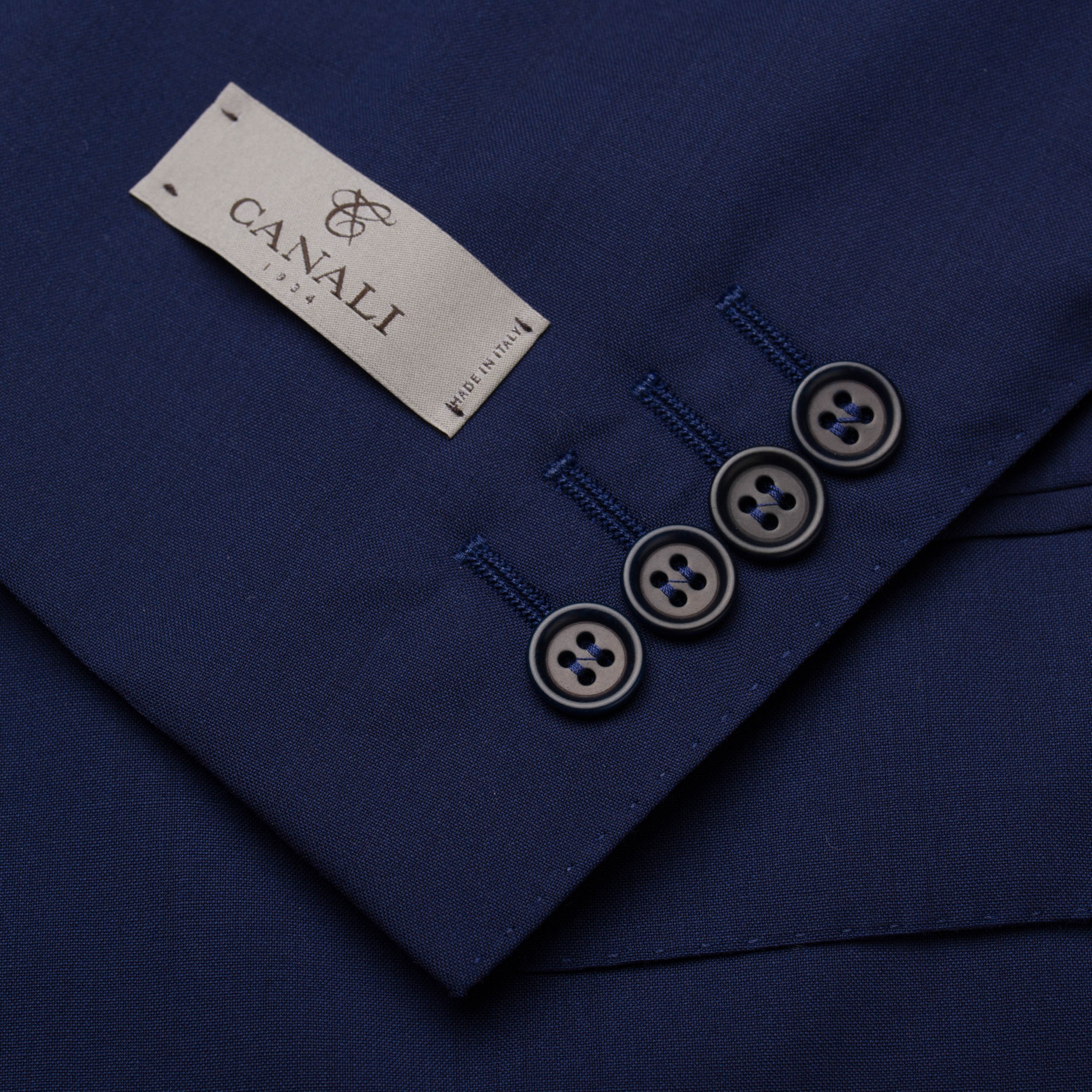 CANALI 1934 "Travel Natural Comfort" Blue Wool Suit 48 NEW US 38 Current Model CANALI