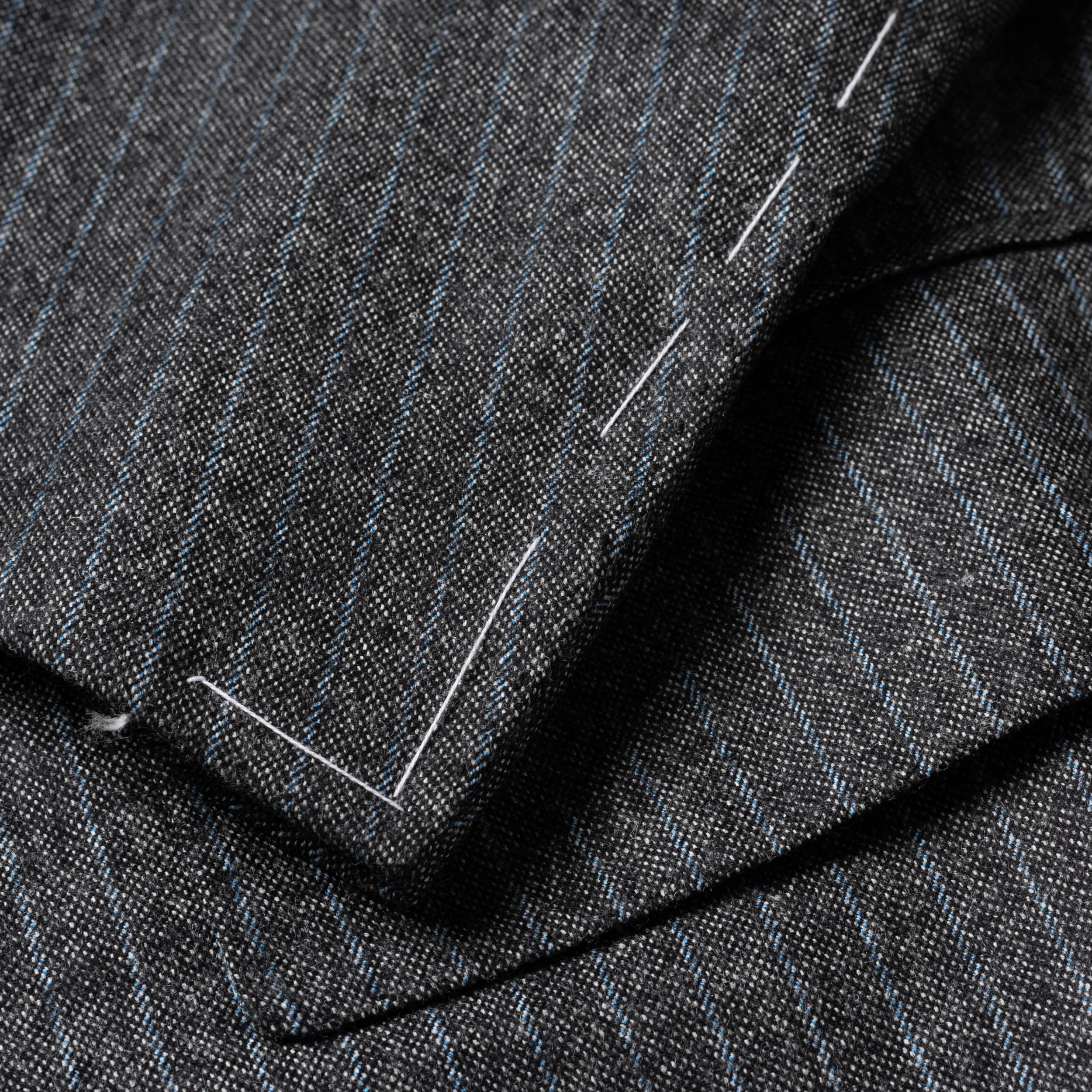CESARE ATTOLINI Gray Striped Wool Super 120's Cashmere Flannel Suit 60 NEW US 50 CESARE ATTOLINI