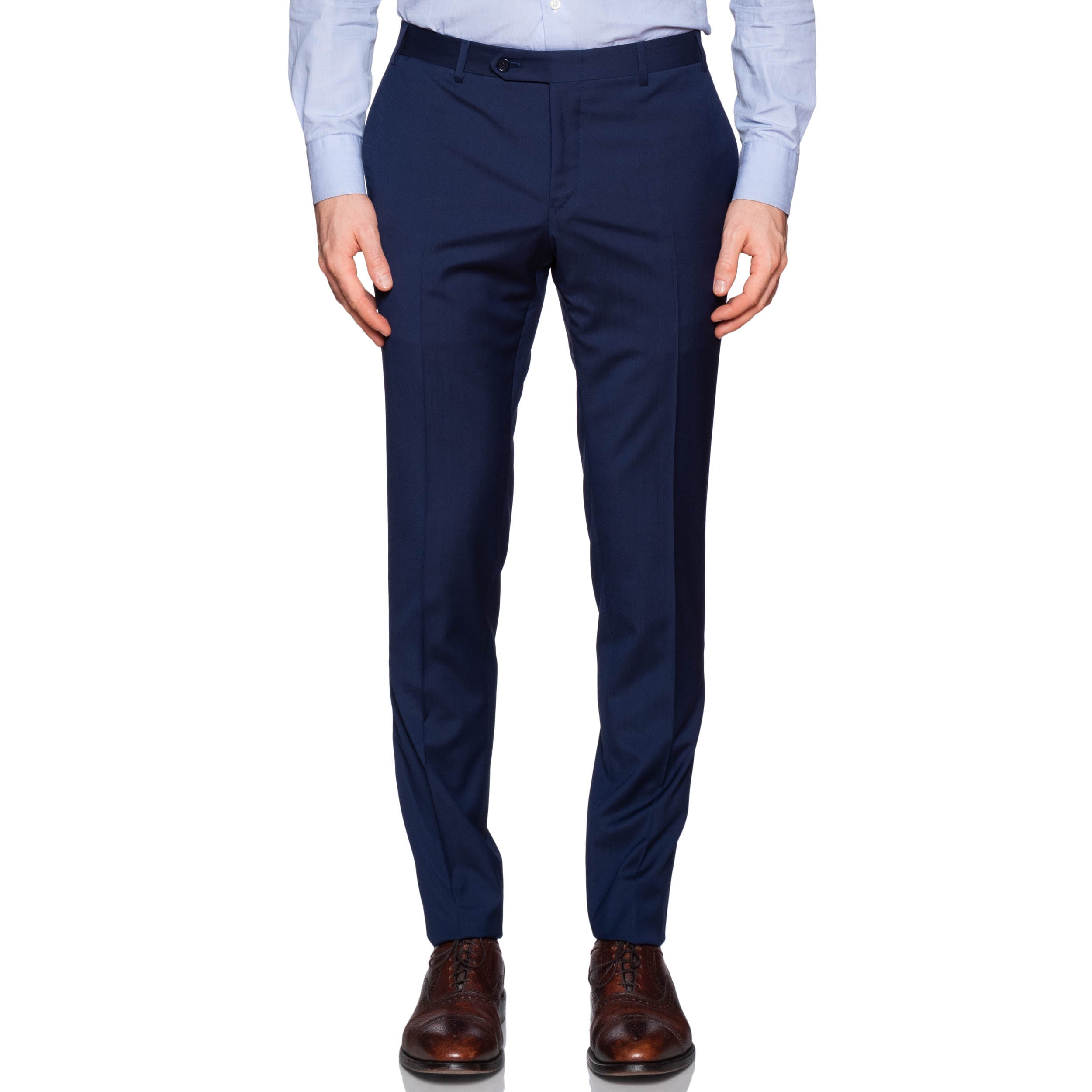 CANALI 1934 "Travel Natural Comfort" Blue Wool Suit 48 NEW US 38 Current Model CANALI