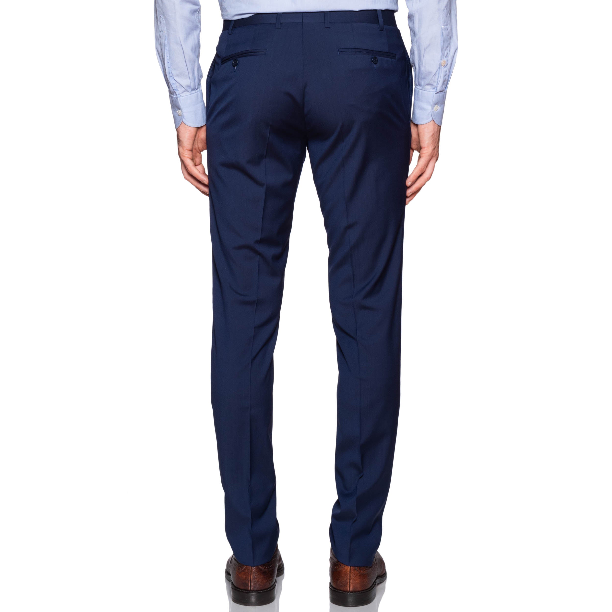 CANALI 1934 "Travel Natural Comfort" Blue Wool Suit 48 NEW US 38 Current Model CANALI