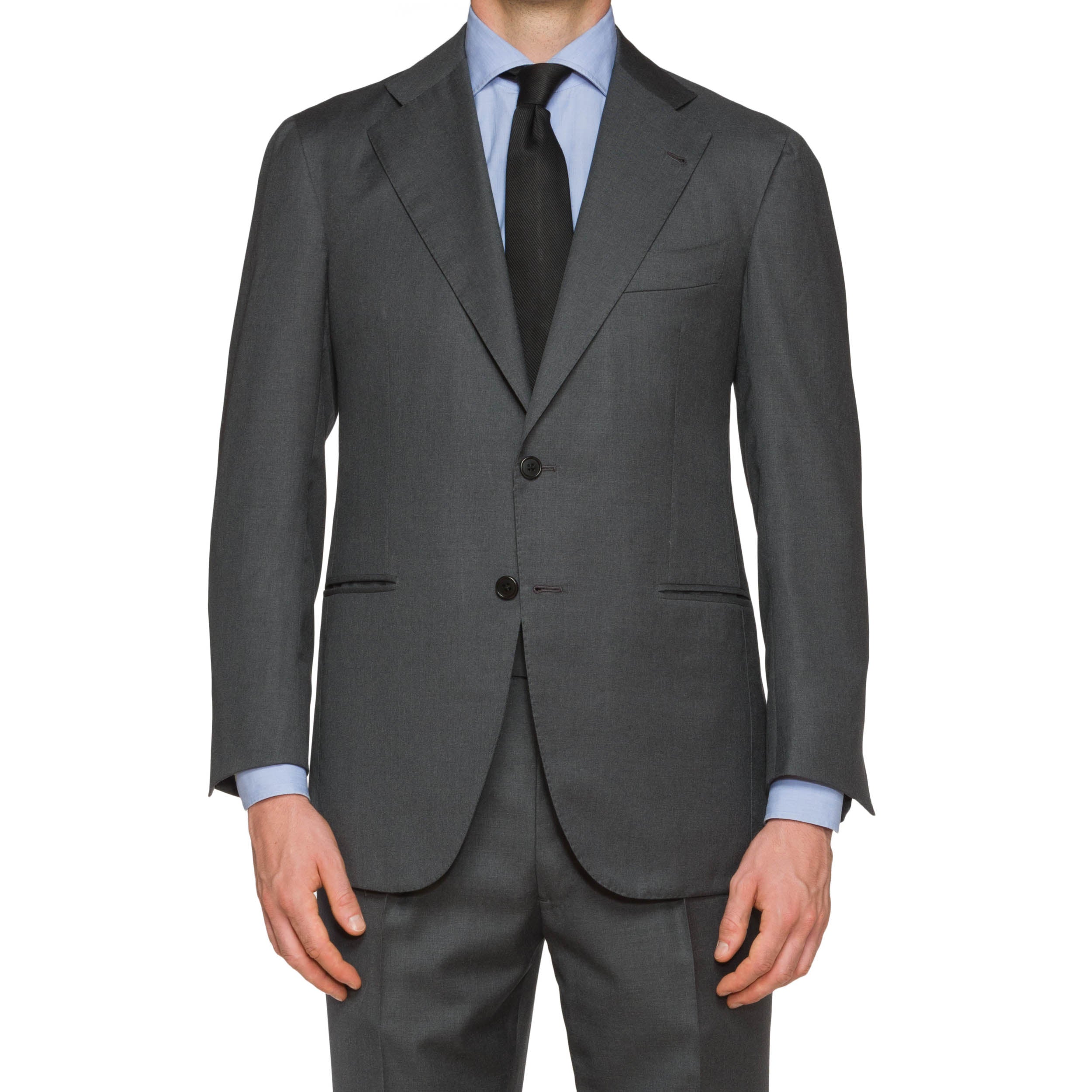 Sartoria CHIAIA Napoli Handmade Gray Wool Suit EU 52 NEW US 42 Slim Fit SARTORIA CHIAIA