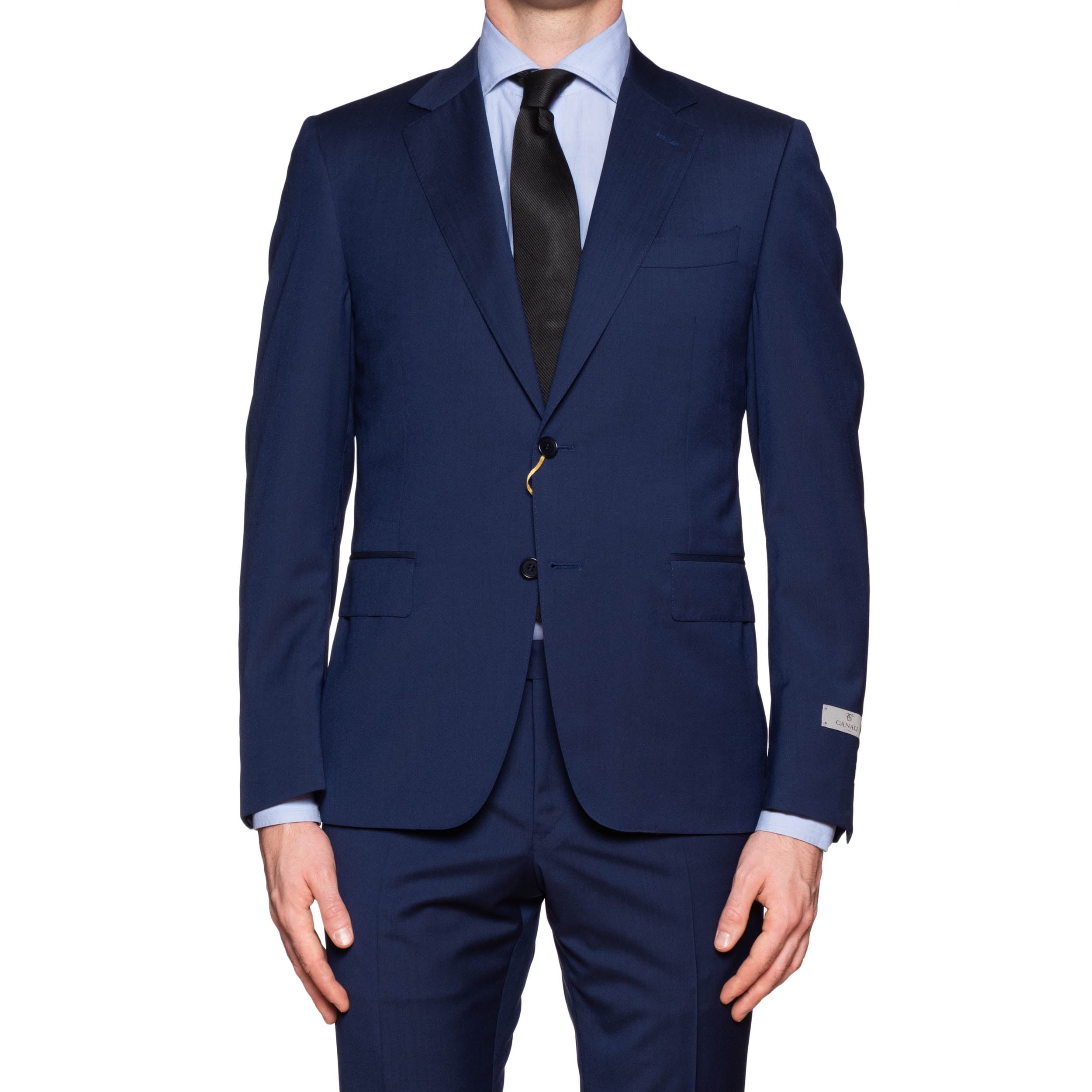 CANALI 1934 "Travel Natural Comfort" Blue Wool Suit 48 NEW US 38 Current Model CANALI