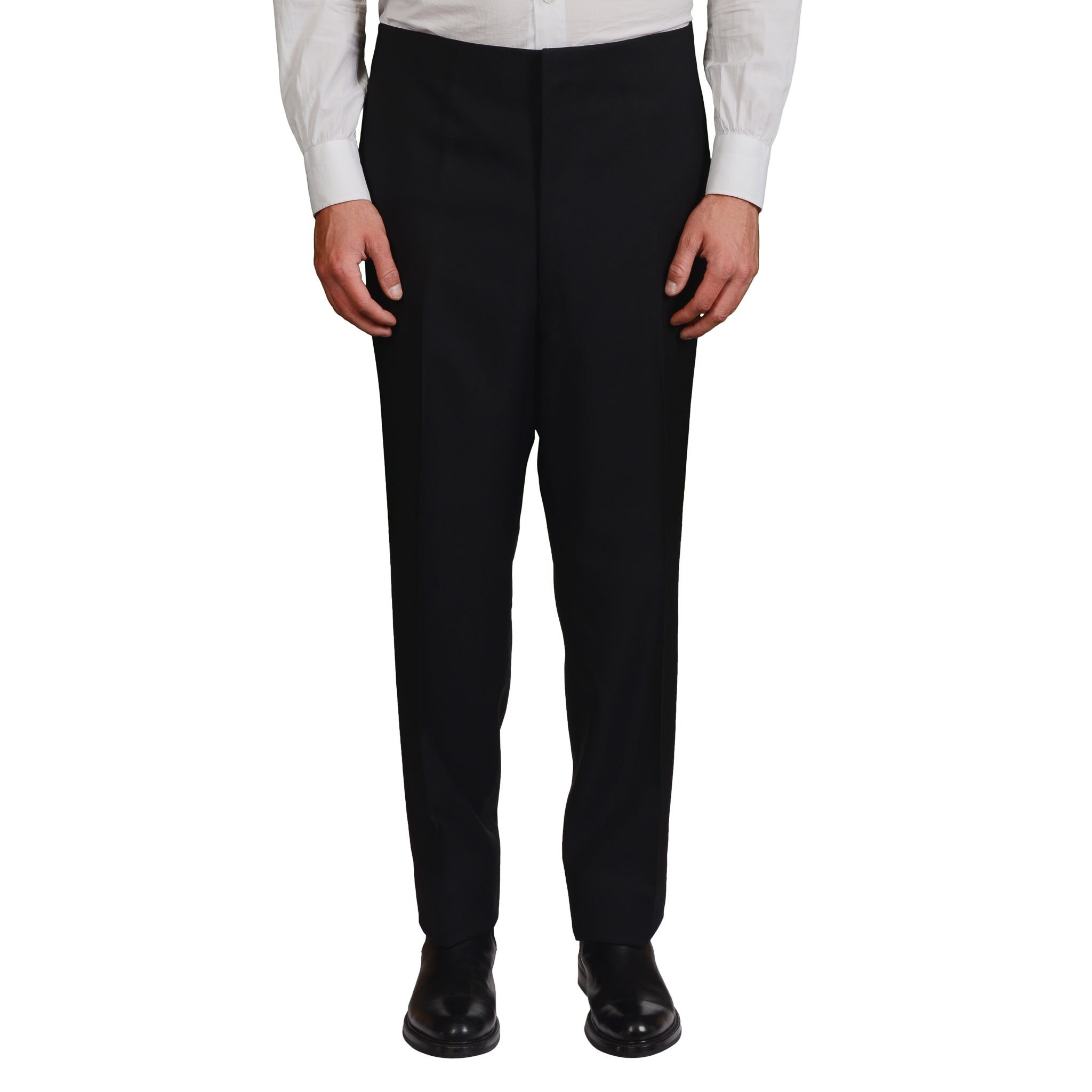 BIJAN Handmade Black Wool Mohair DB Tail Coat Frock Suit EU 58 NEW US 48 Luxury BIJAN