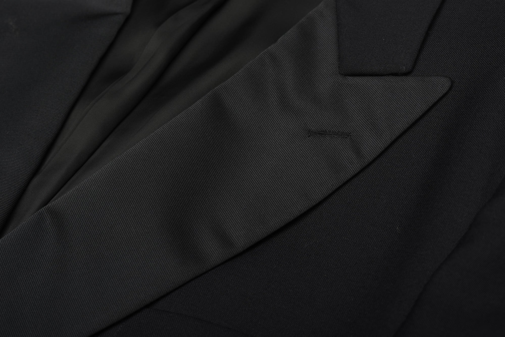 BIJAN Handmade Black Wool Mohair DB Tail Coat Frock Suit EU 58 NEW US 48 Luxury BIJAN