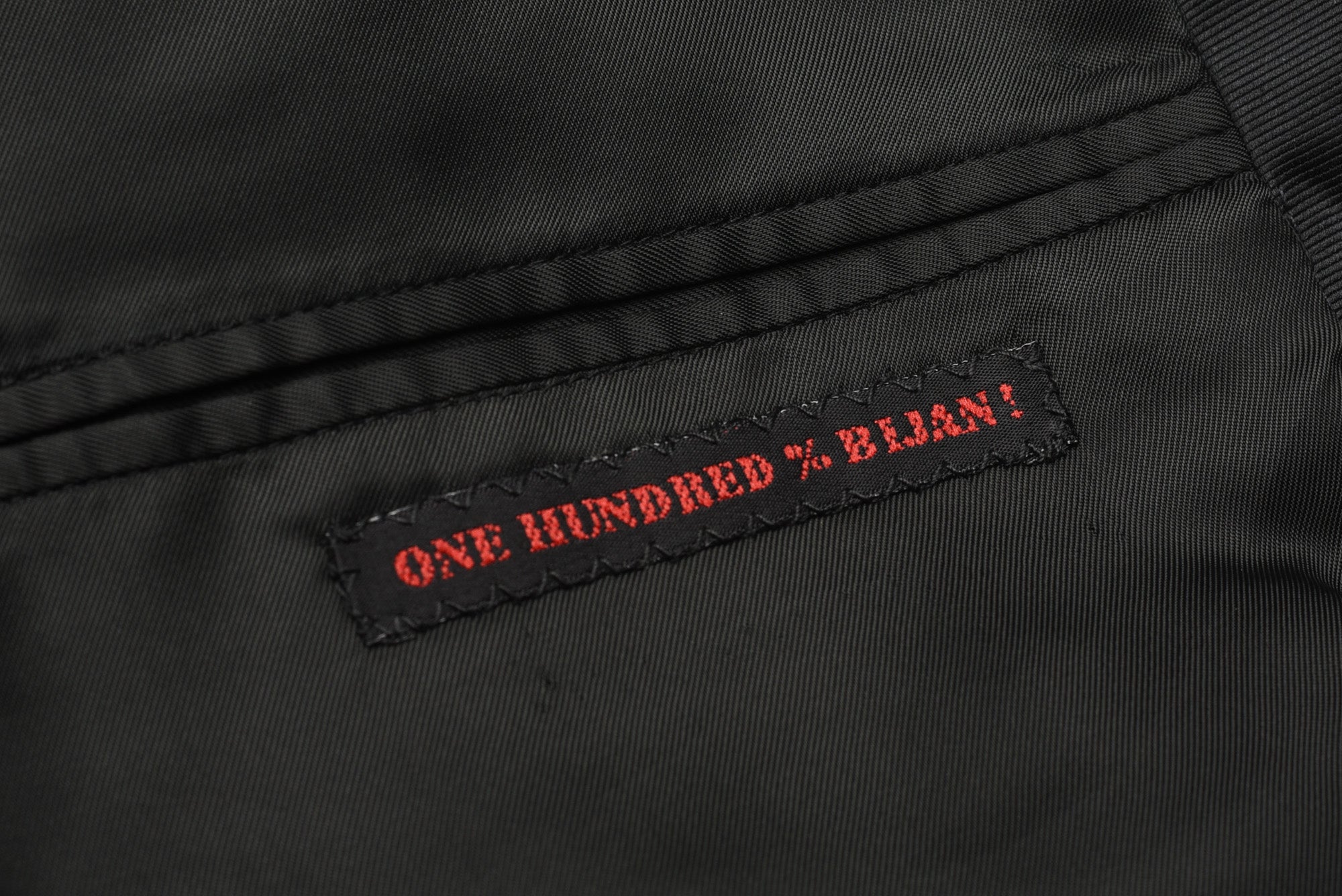 BIJAN Handmade Black Wool Mohair DB Tail Coat Frock Suit EU 58 NEW US 48 Luxury BIJAN