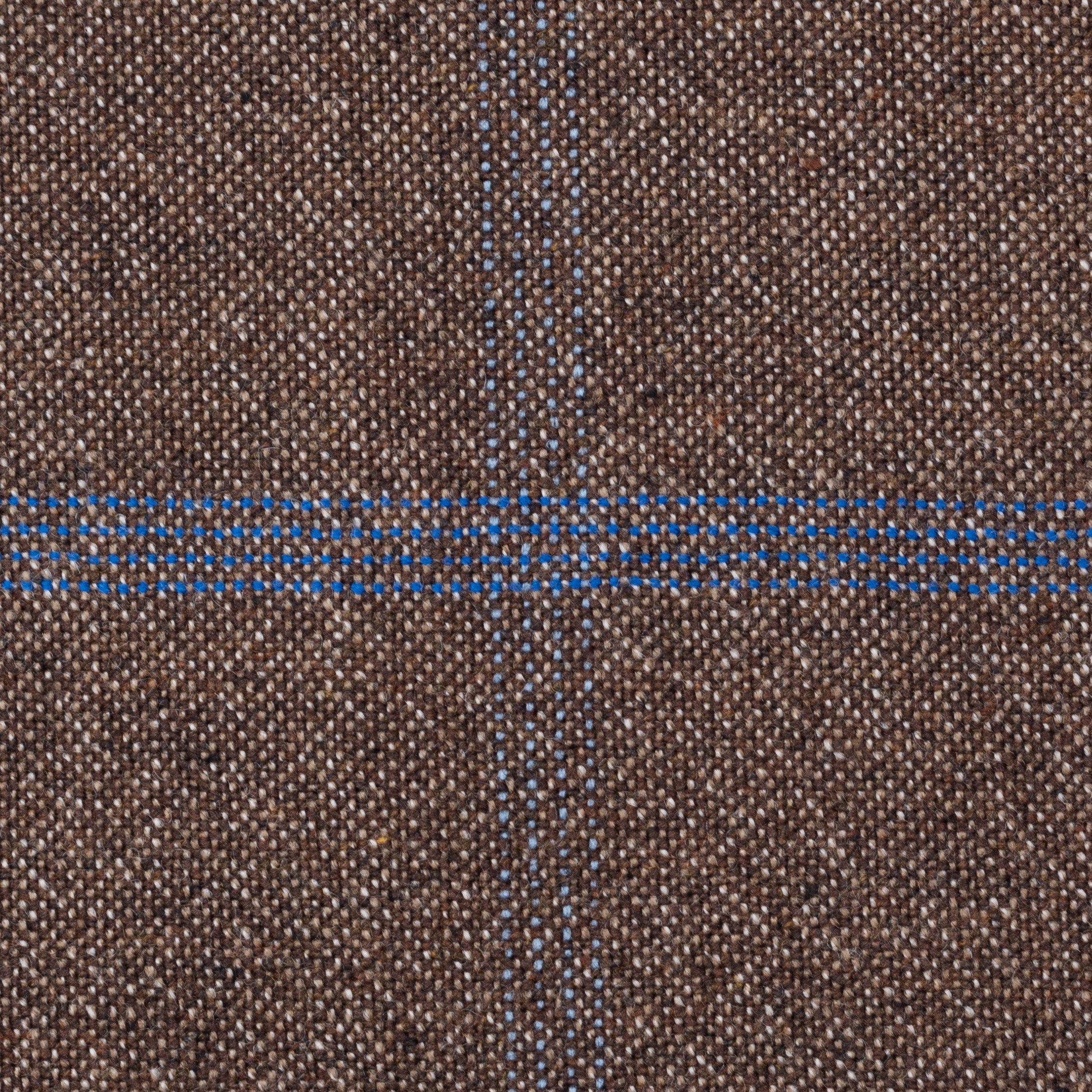 Sartoria CESARE ATTOLINI Brown Windowpane Wool-Angora Suit EU 48 NEW US 38 CESARE ATTOLINI