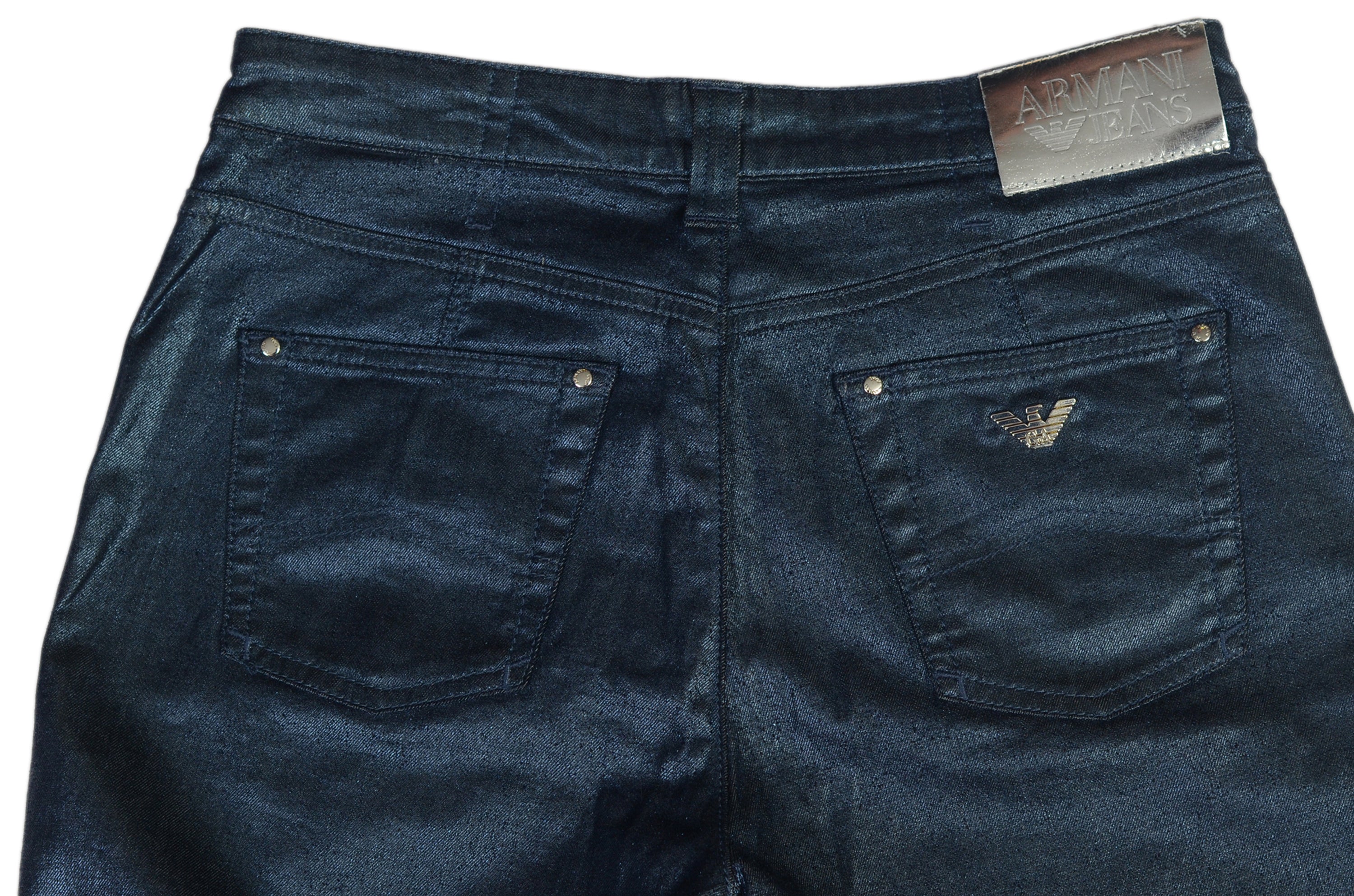 AJ ARMANI JEANS Blue Cotton Stretch Jeans Pants NEW US 29 WOMEN'S BOUTIQUE