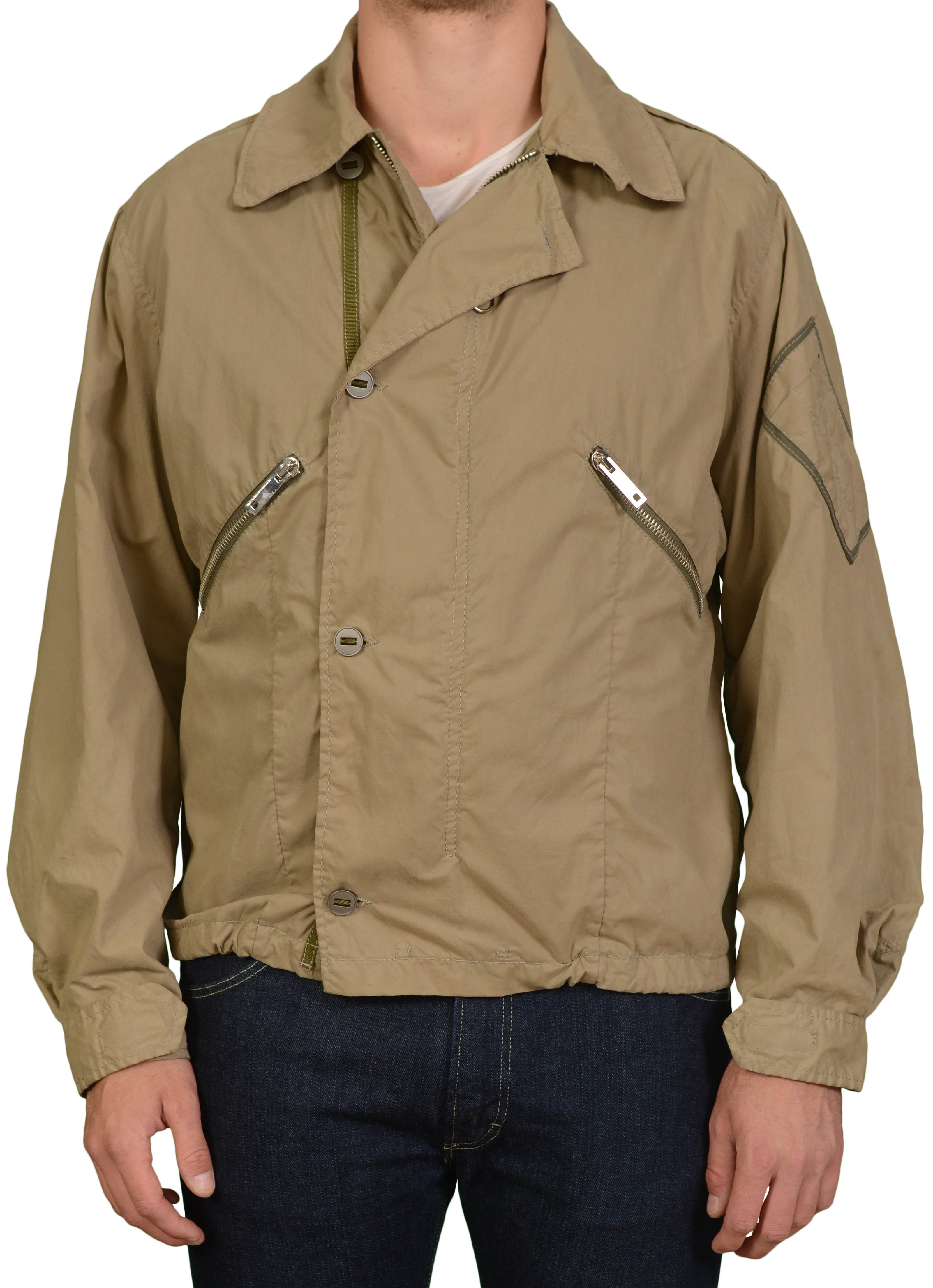 ALESSANDRO DELL'ACQUA Olive Green Cotton Hidden Hooded Field Jacket EU 50 US M ALESSANDRO DELL'ACQUA