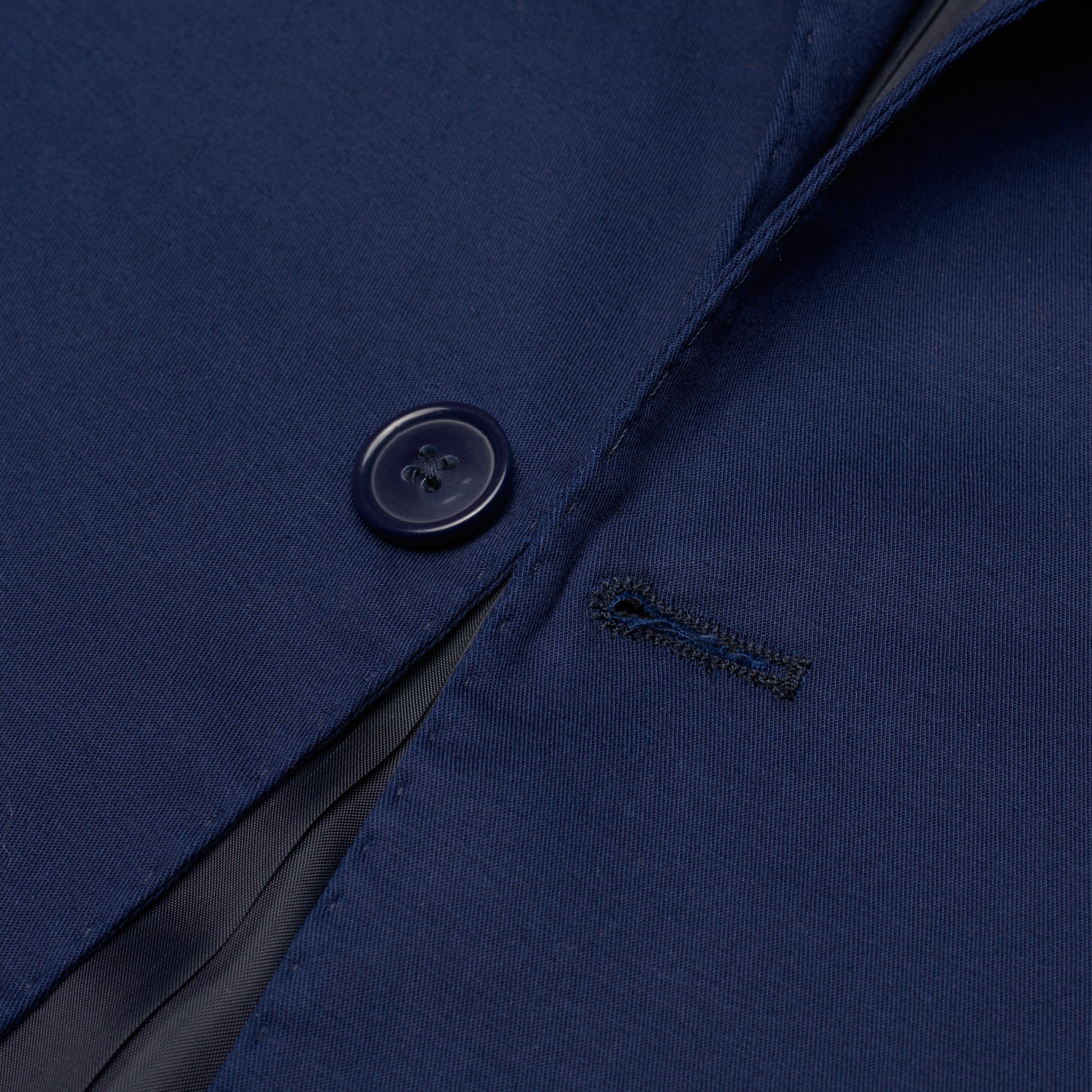 ANTONIO CAPECE "Aster" Navy Blue Cotton Twill 2 Button Suit NEW ANTONIO CAPECE