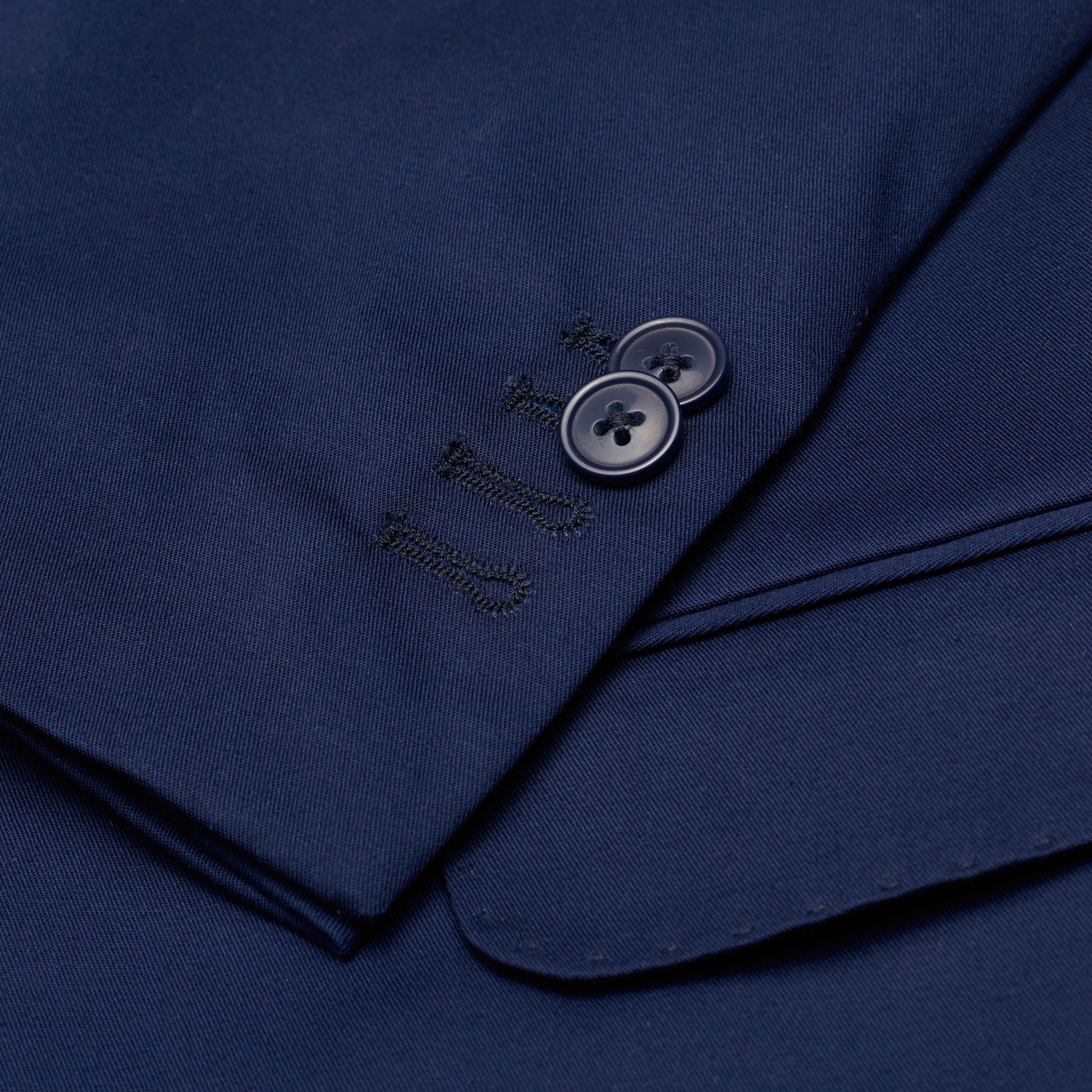 ANTONIO CAPECE "Aster" Navy Blue Cotton Twill 2 Button Suit NEW ANTONIO CAPECE