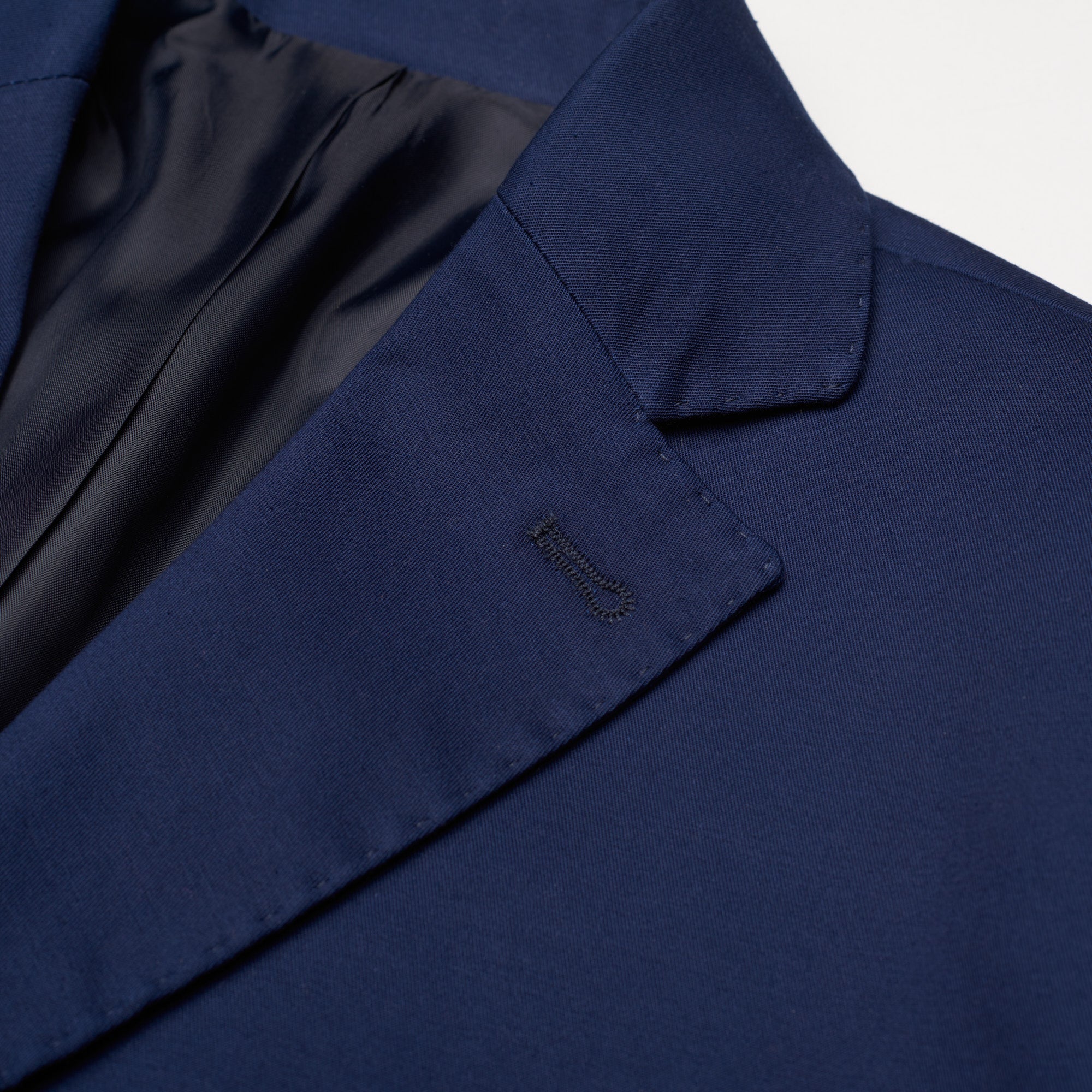 ANTONIO CAPECE "Aster" Navy Blue Cotton Twill 2 Button Suit NEW ANTONIO CAPECE