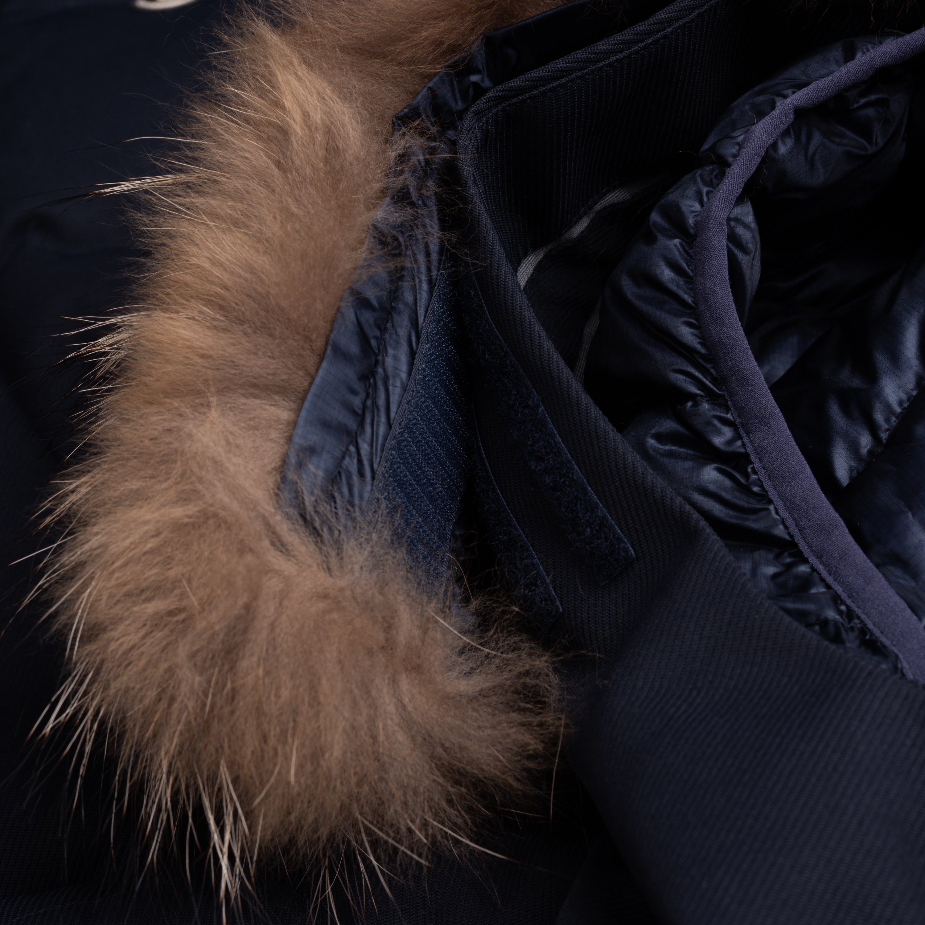 COLMAR Blue Down-Feather Fur Trimmed Hooded Parka Jacket Coat US 2XL NEW EU 56 COLMAR