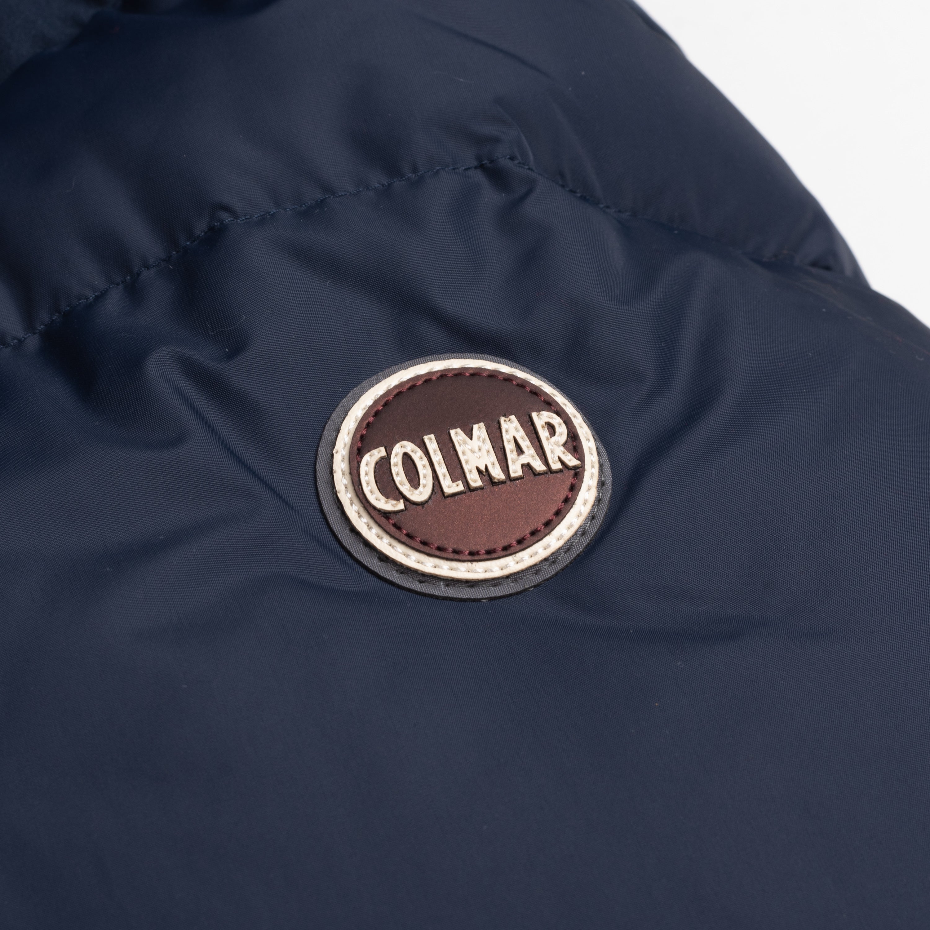 COLMAR Blue Down-Feather Fur Trimmed Hooded Parka Jacket Coat 46 NEW XS COLMAR