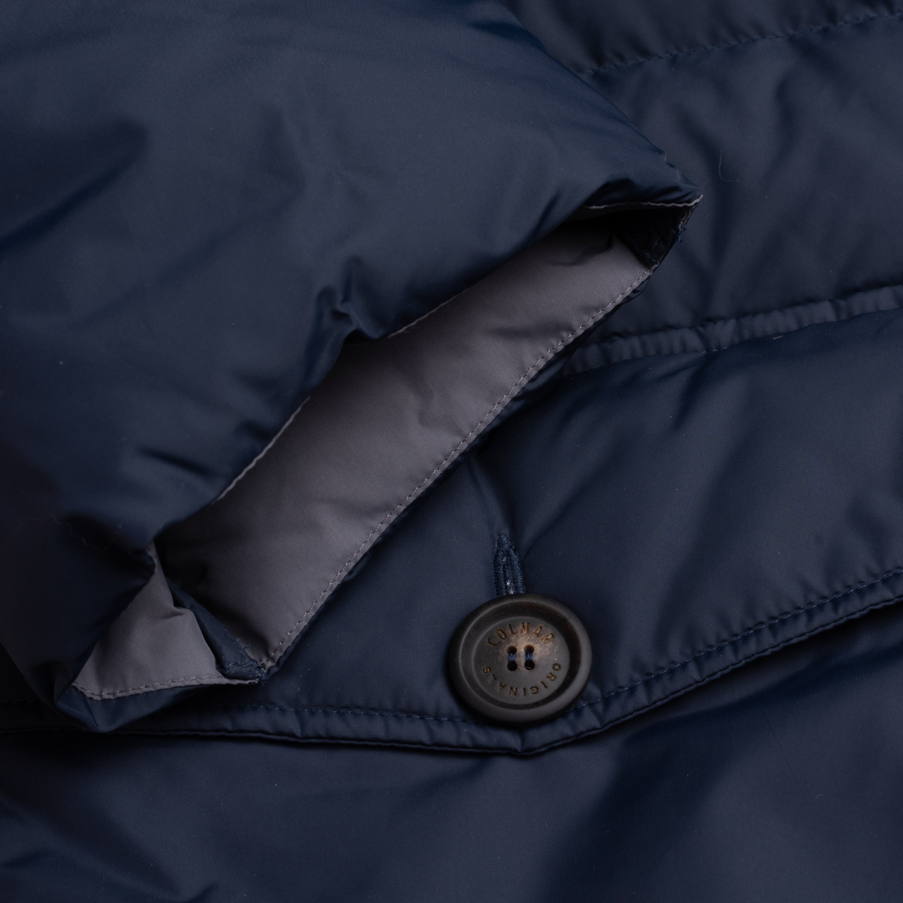 COLMAR Blue Down-Feather Fur Trimmed Hooded Parka Jacket Coat 46 NEW XS COLMAR