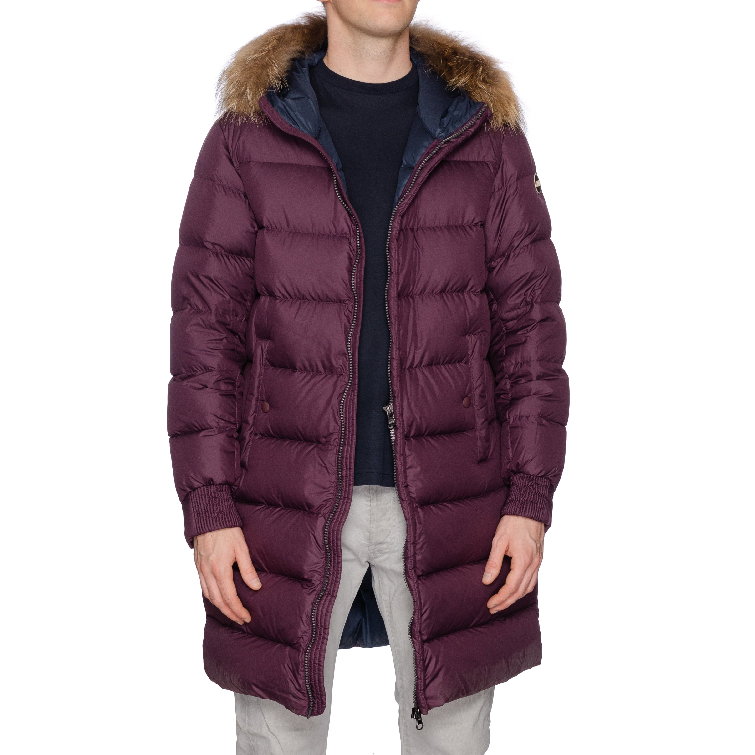 COLMAR Down-Feather Fur Trimmed Hooded Parka Jacket Coat EU 50 NEW US M COLMAR