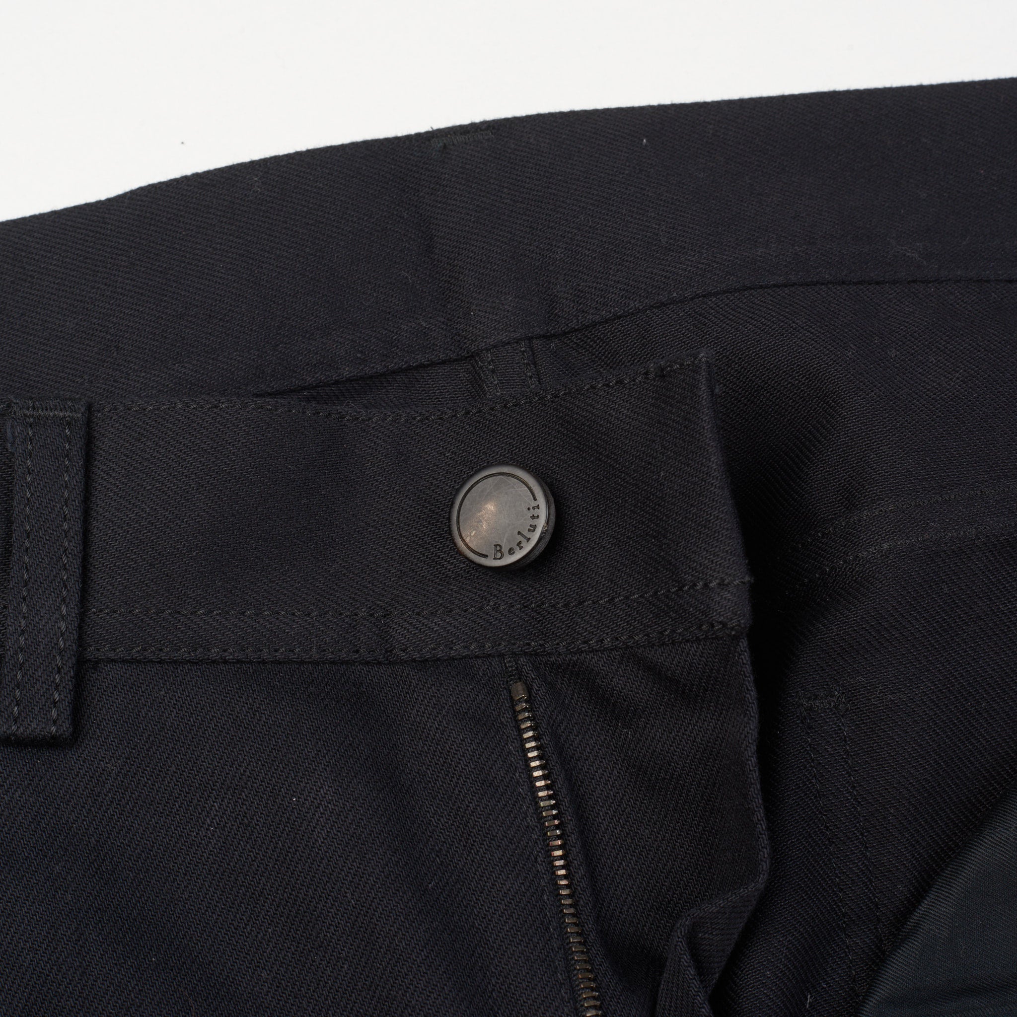 BERLUTI Paris Black Cotton Denim Narrow Slim Fit Jeans Pants EU 52 NEW US 36 BERLUTI