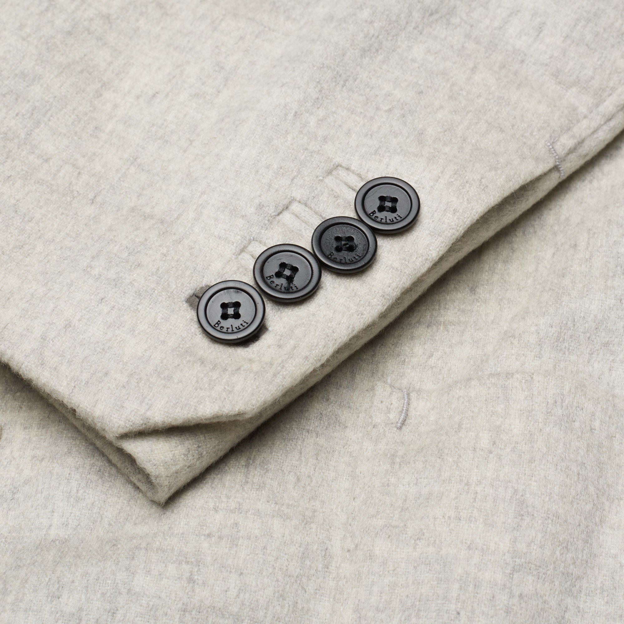 BERLUTI Paris Melange Light Gray Cashmere Blazer Jacket Size R50 US 40 BERLUTI