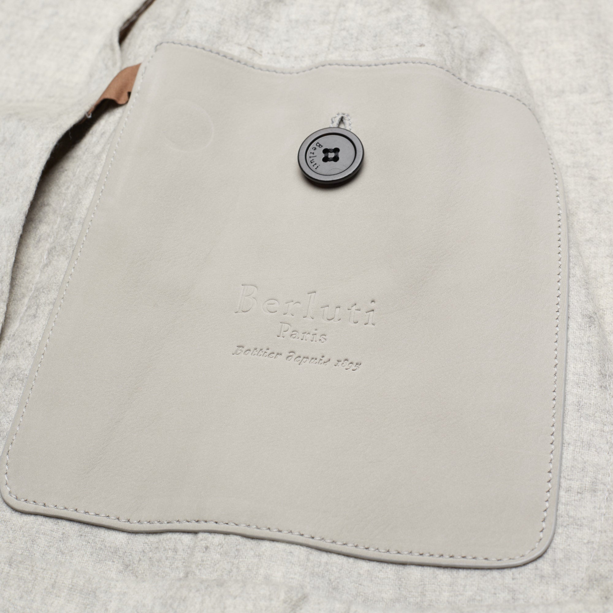 BERLUTI Paris Melange Light Gray Cashmere Blazer Jacket Size R50 US 40 BERLUTI