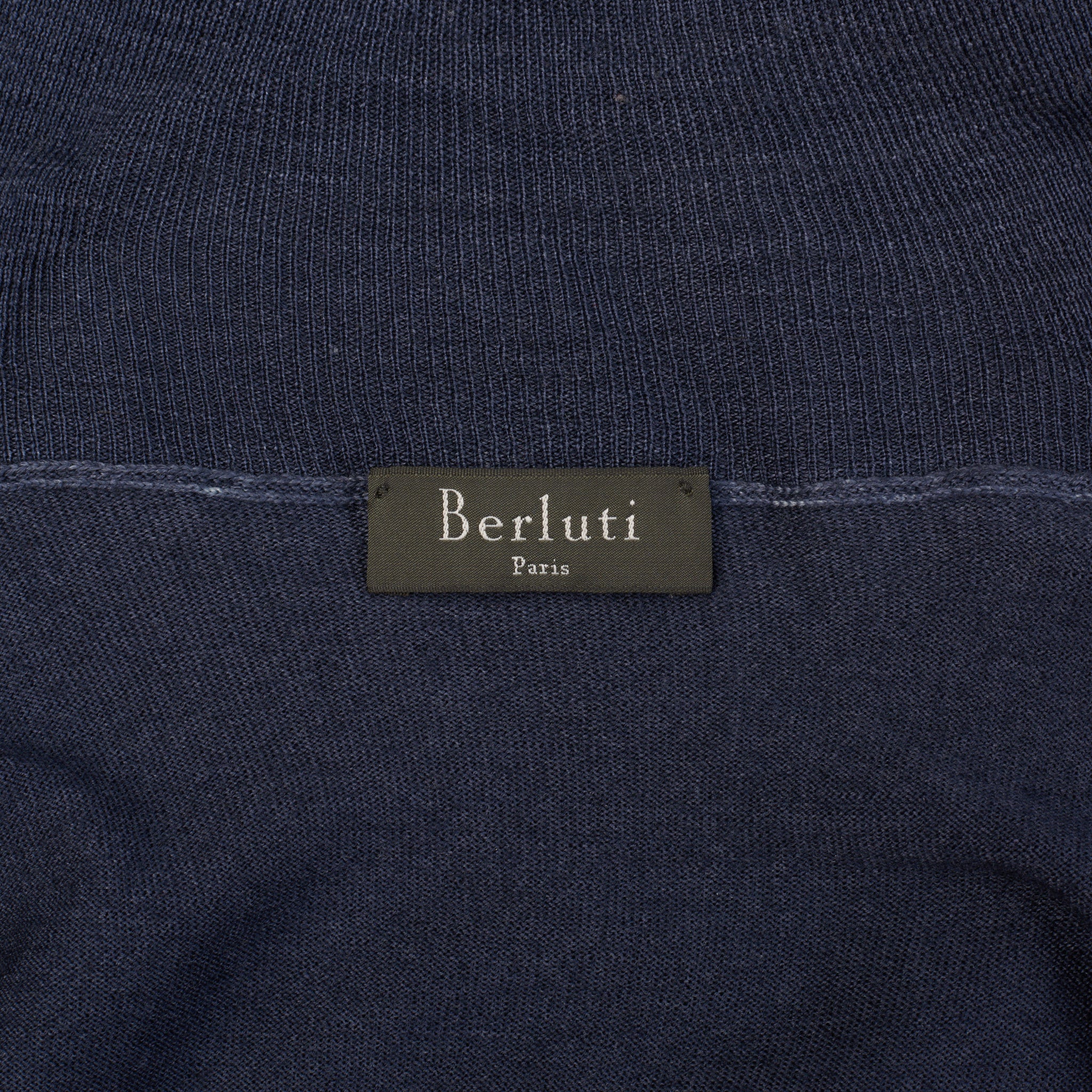 BERLUTI Paris Blue Wool Turtleneck Sweater EU R50 US M BERLUTI