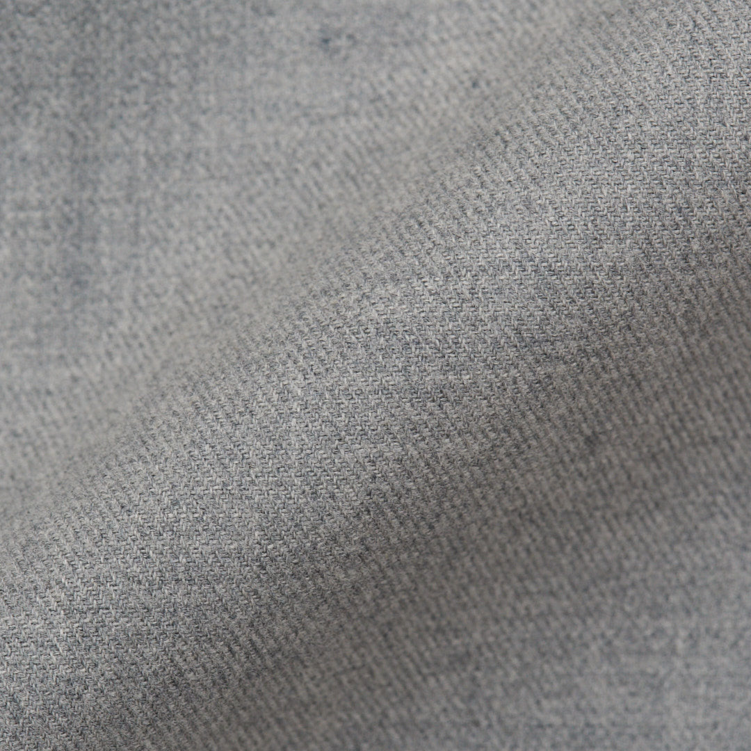 BERLUTI Paris Gray Twill Cotton Knitted Collar Casual Shirt Size RM BERLUTI