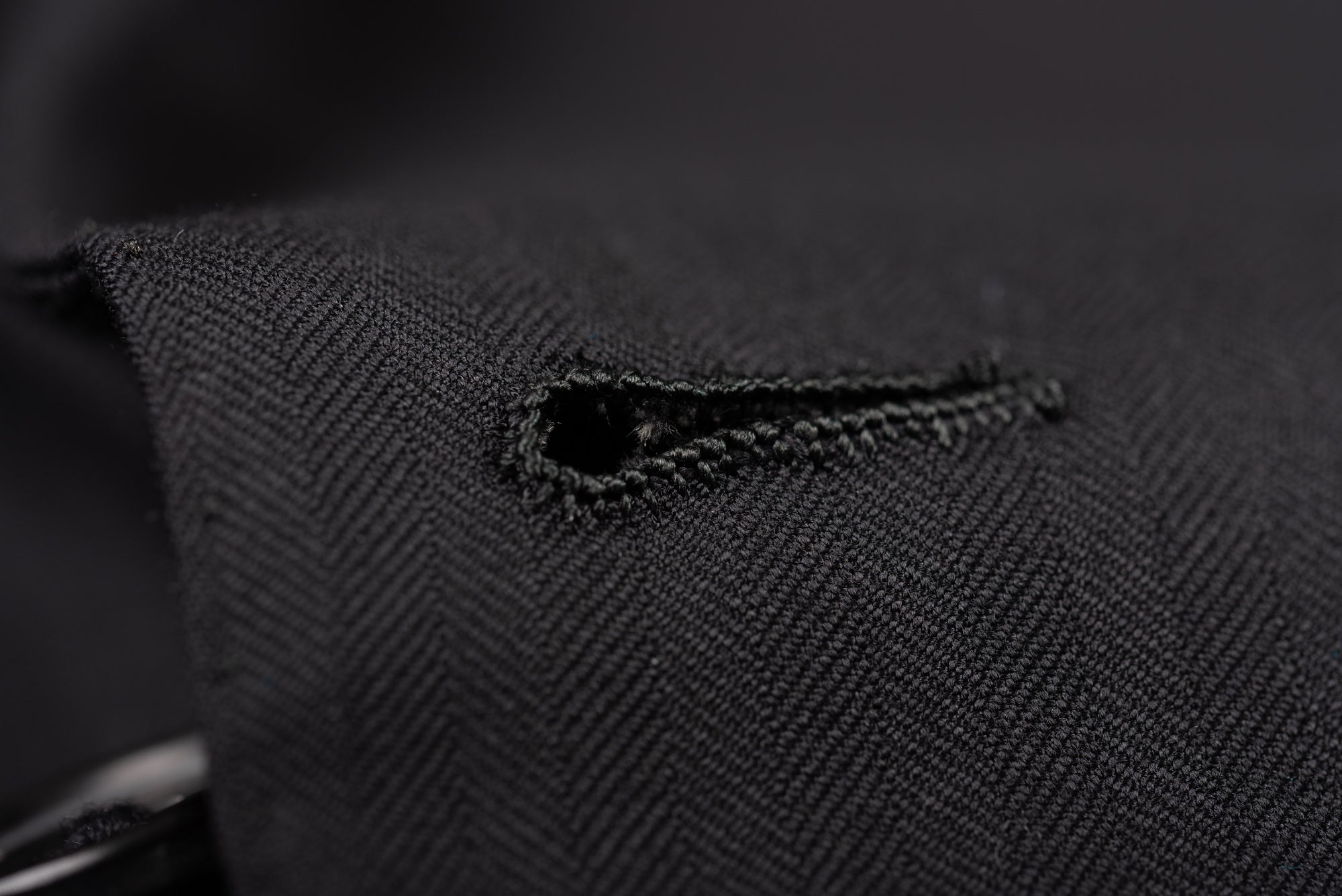 BERNINI Handmade Black Herringbone Wool Super 120's Suit EU 56 NEW US 46 Long BERNINI