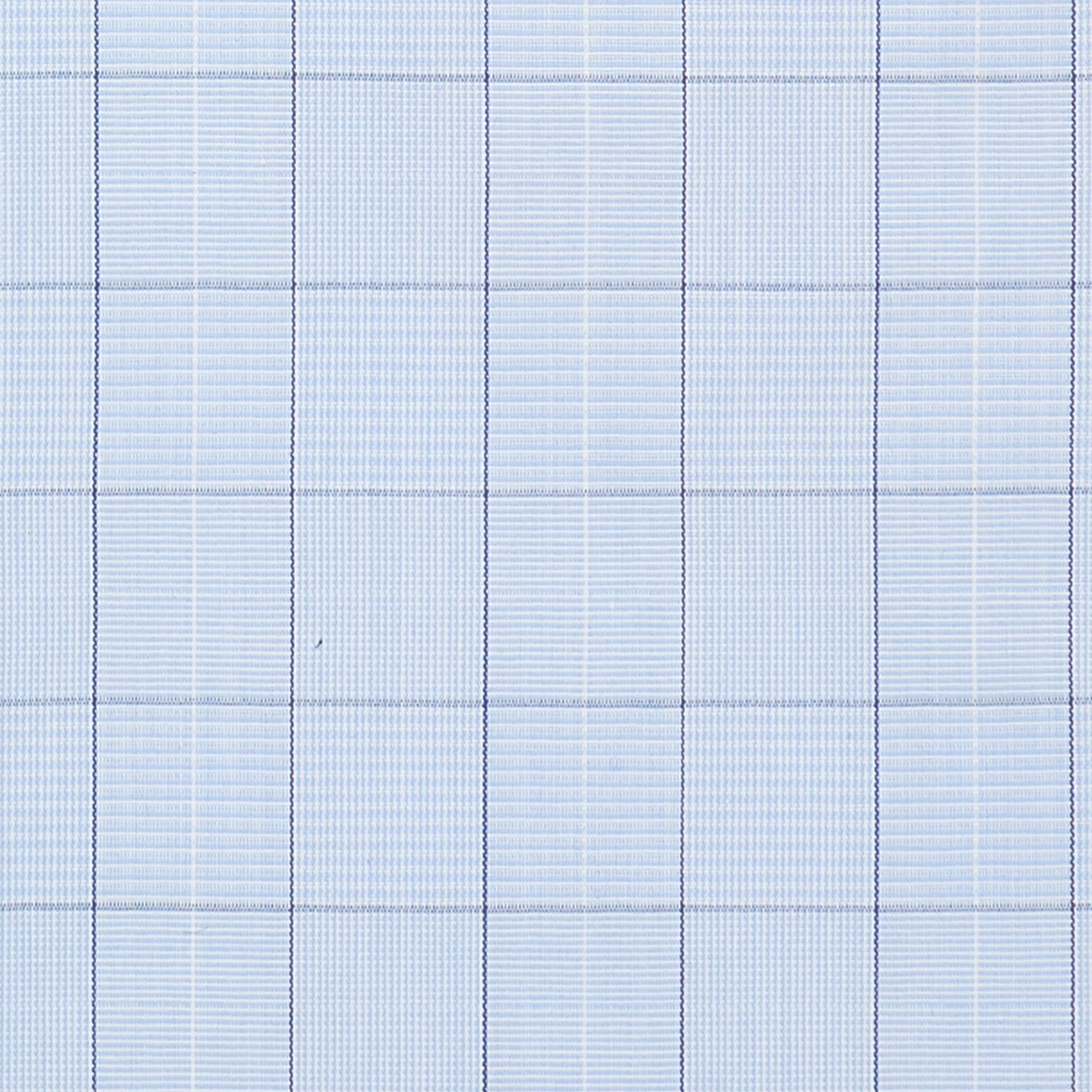 BESPOKE ATHENS Handmade Blue Plaid Cotton Dress Shirt 43 NEW US 17 Regular Fit BESPOKE ATHENS