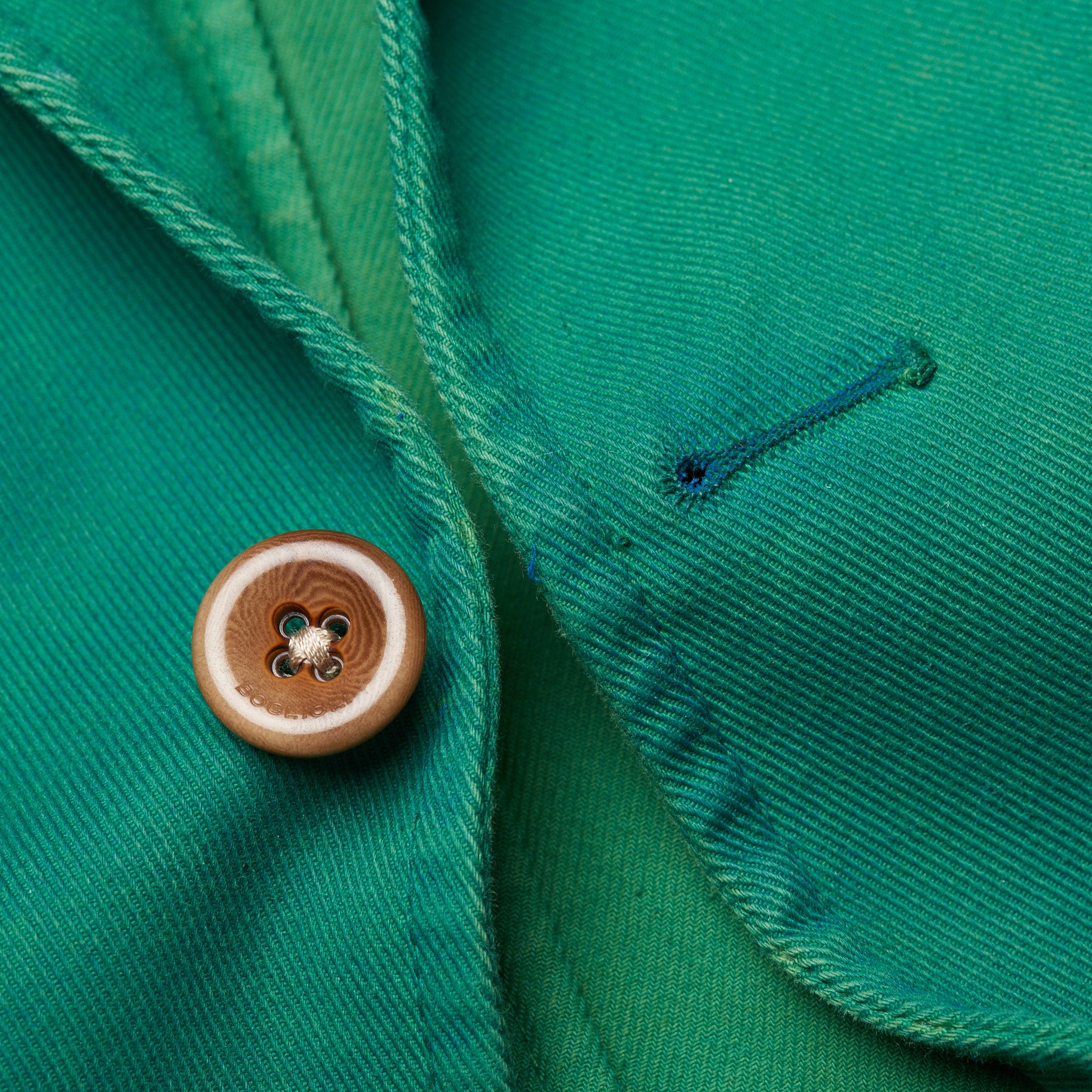 BOGLIOLI Galleria Green Garment Dyed Waxed Cotton 4 Button Jacket 50 NEW US 40 BOGLIOLI