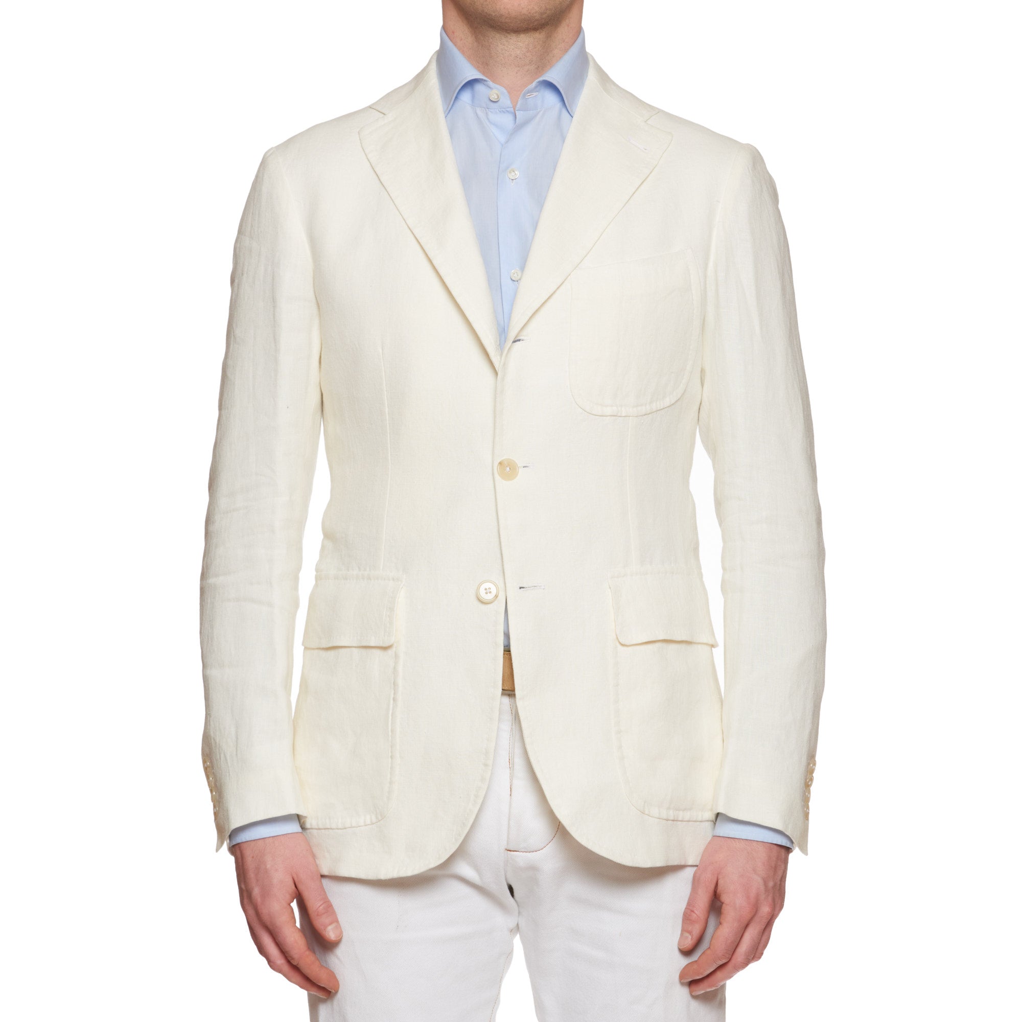 BOGLIOLI Milano Off-White Linen Sport Coat Jacket EU 50 NEW US 40 BOGLIOLI