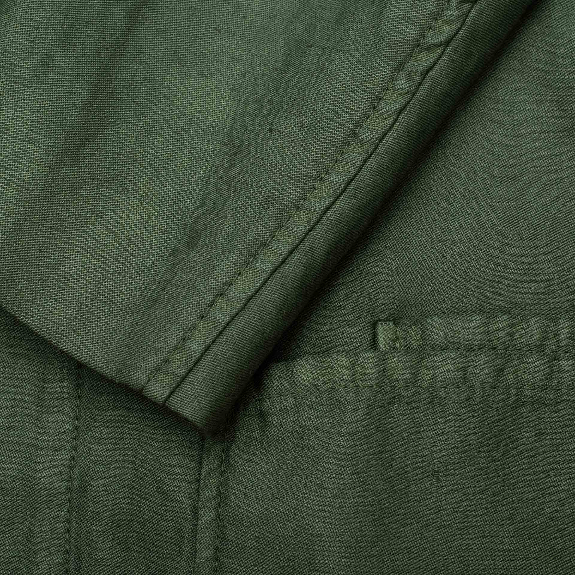 BOGLIOLI Milano "67" Green Linen 4 Button Unlined Jacket EU M NEW US 40 BOGLIOLI