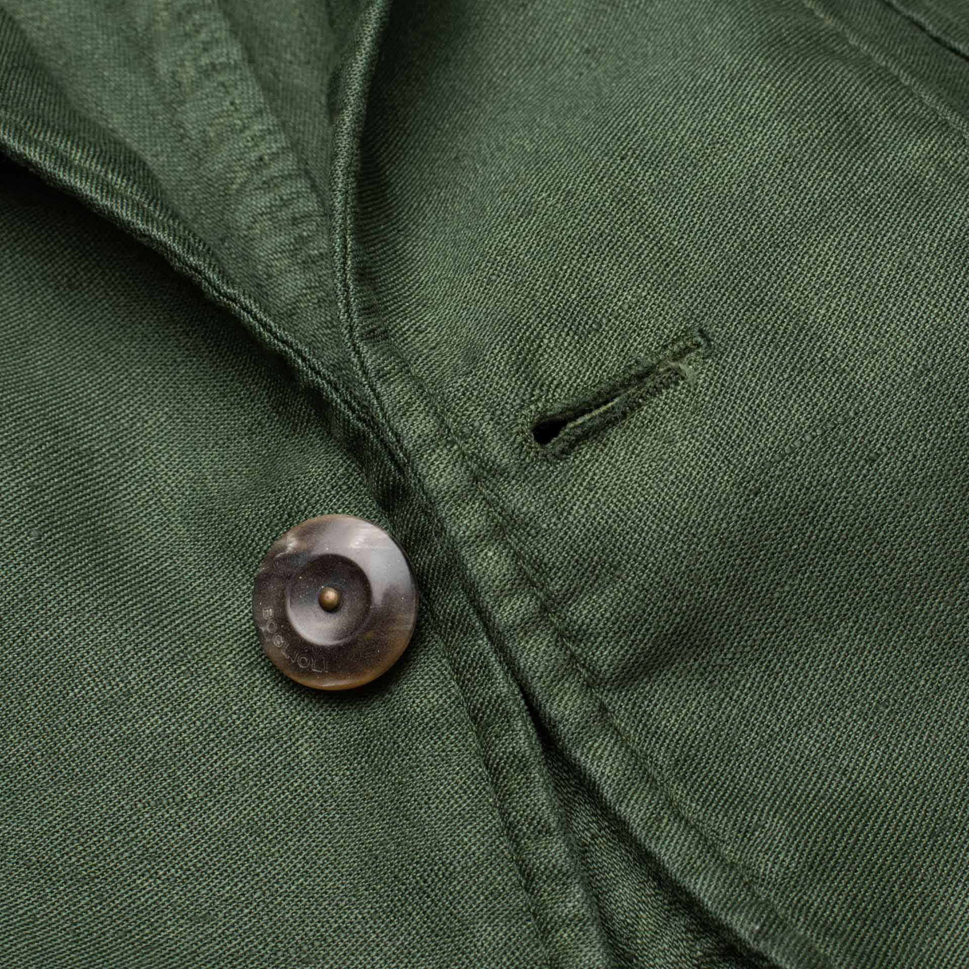 BOGLIOLI Milano "67" Green Linen 4 Button Unlined Jacket EU M NEW US 40 BOGLIOLI