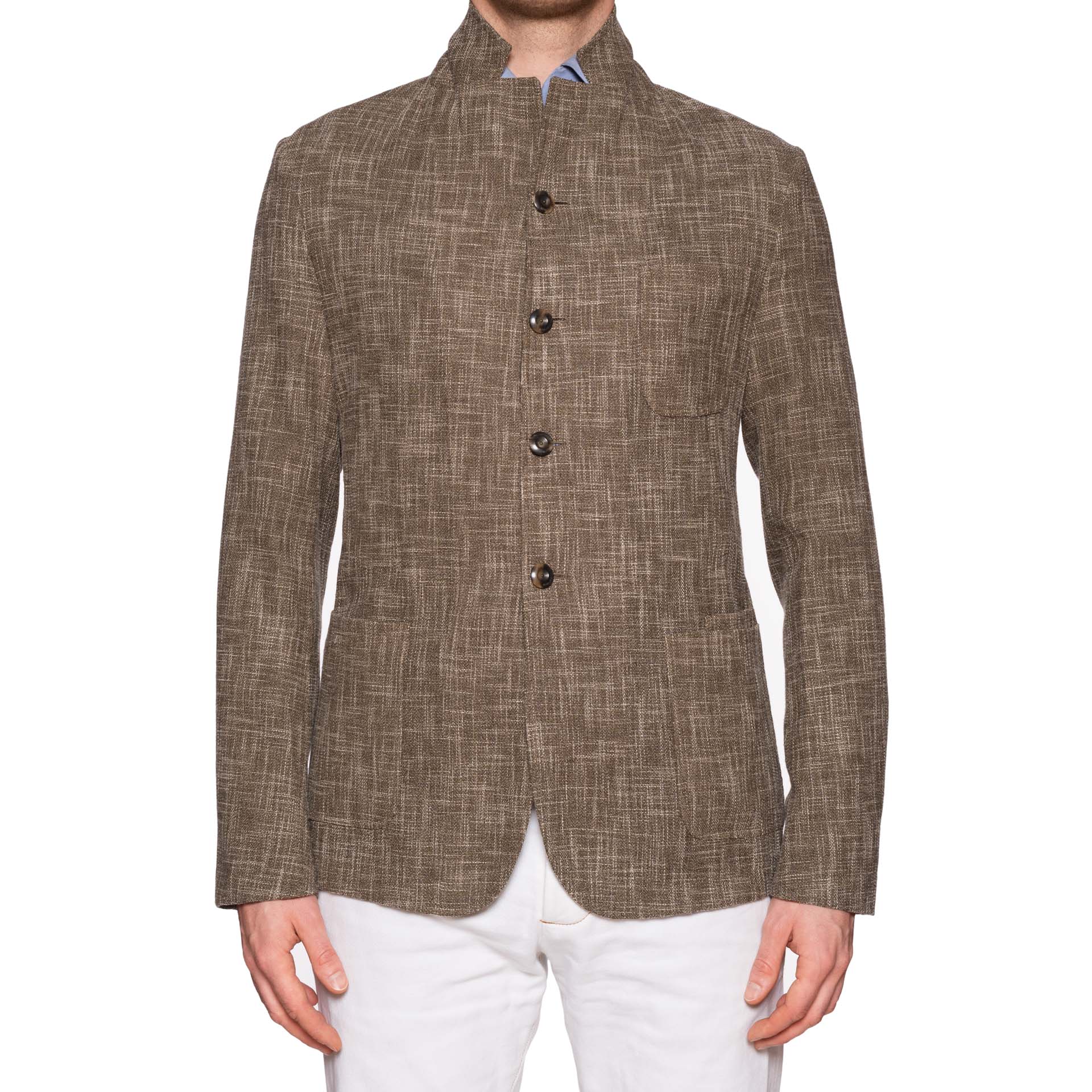 BOGLIOLI Milano "67" Khaki Wool-Cotton 4 Button Unlined Jacket EU M NEW US 40 BOGLIOLI
