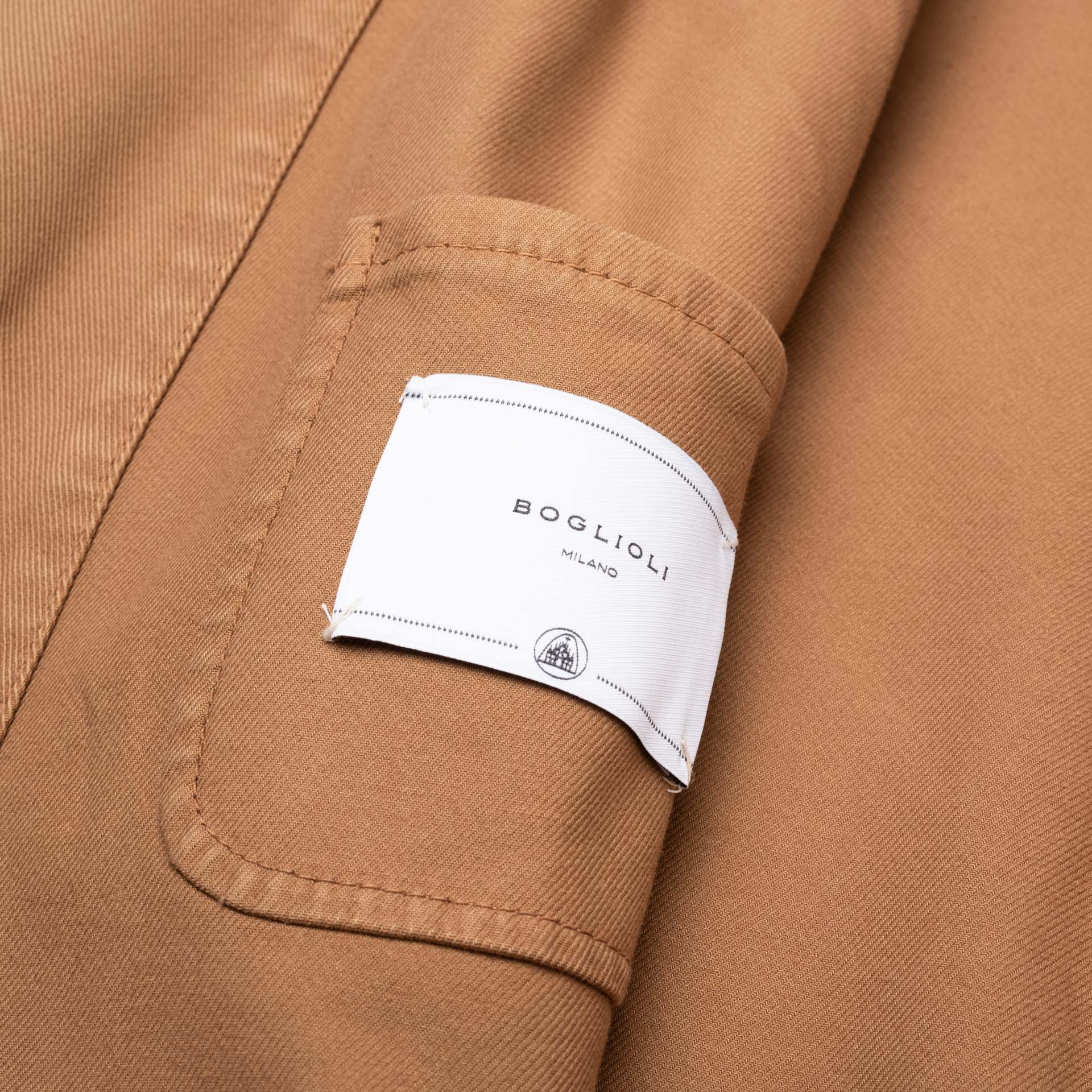 BOGLIOLI Milano "67" Light Brown Cotton 4 Button Unlined Jacket EU M NEW US 40 BOGLIOLI