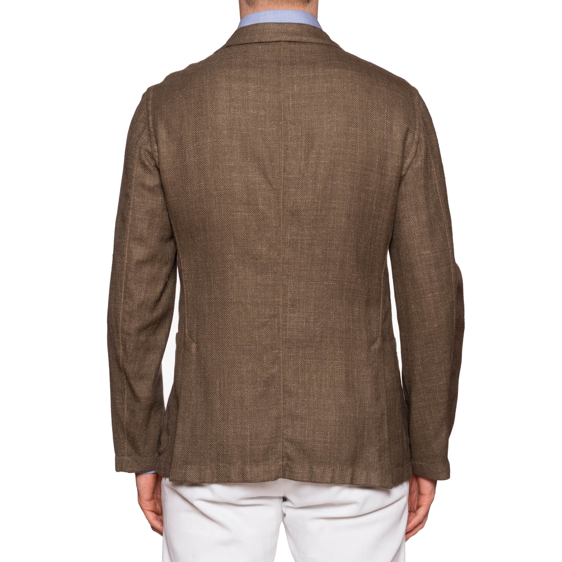 BOGLIOLI "68" Herringbone Virgin Wool-Linen Unconstructed Jacket EU 50 NEW US 40 BOGLIOLI