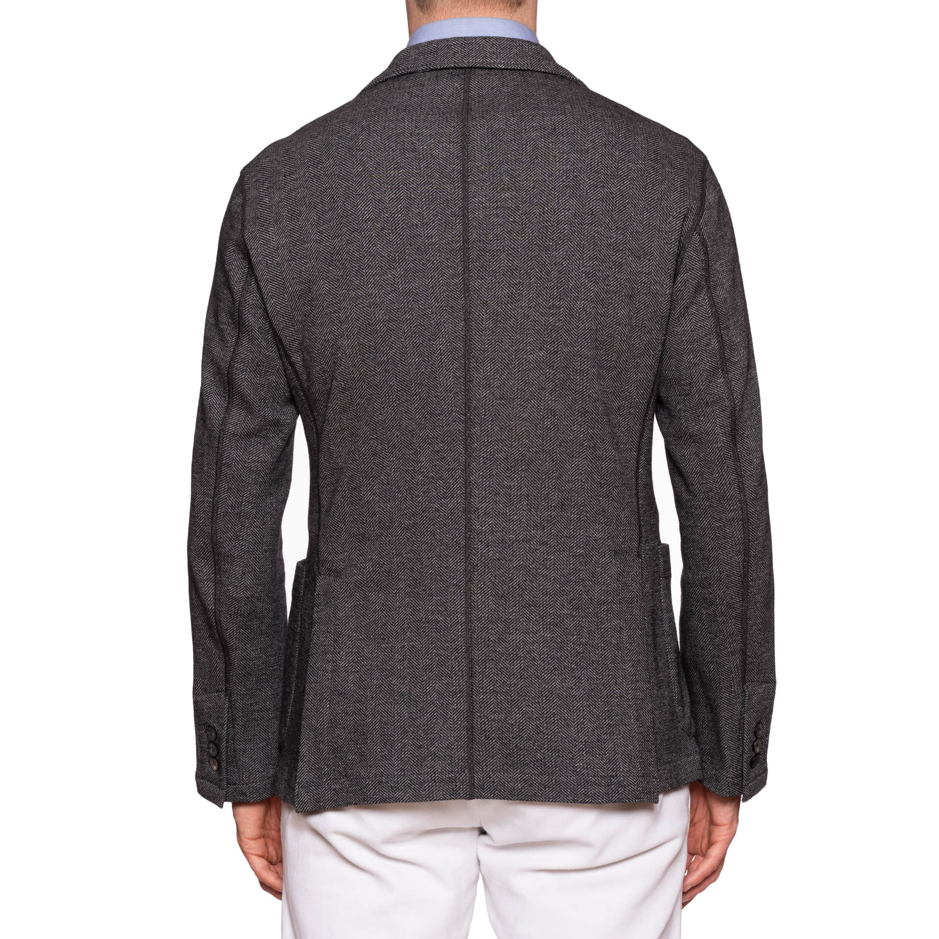 BOGLIOLI Milano "E-Line" Gray Wool-Cotton Unlined Jacket M NEW 40 BOGLIOLI