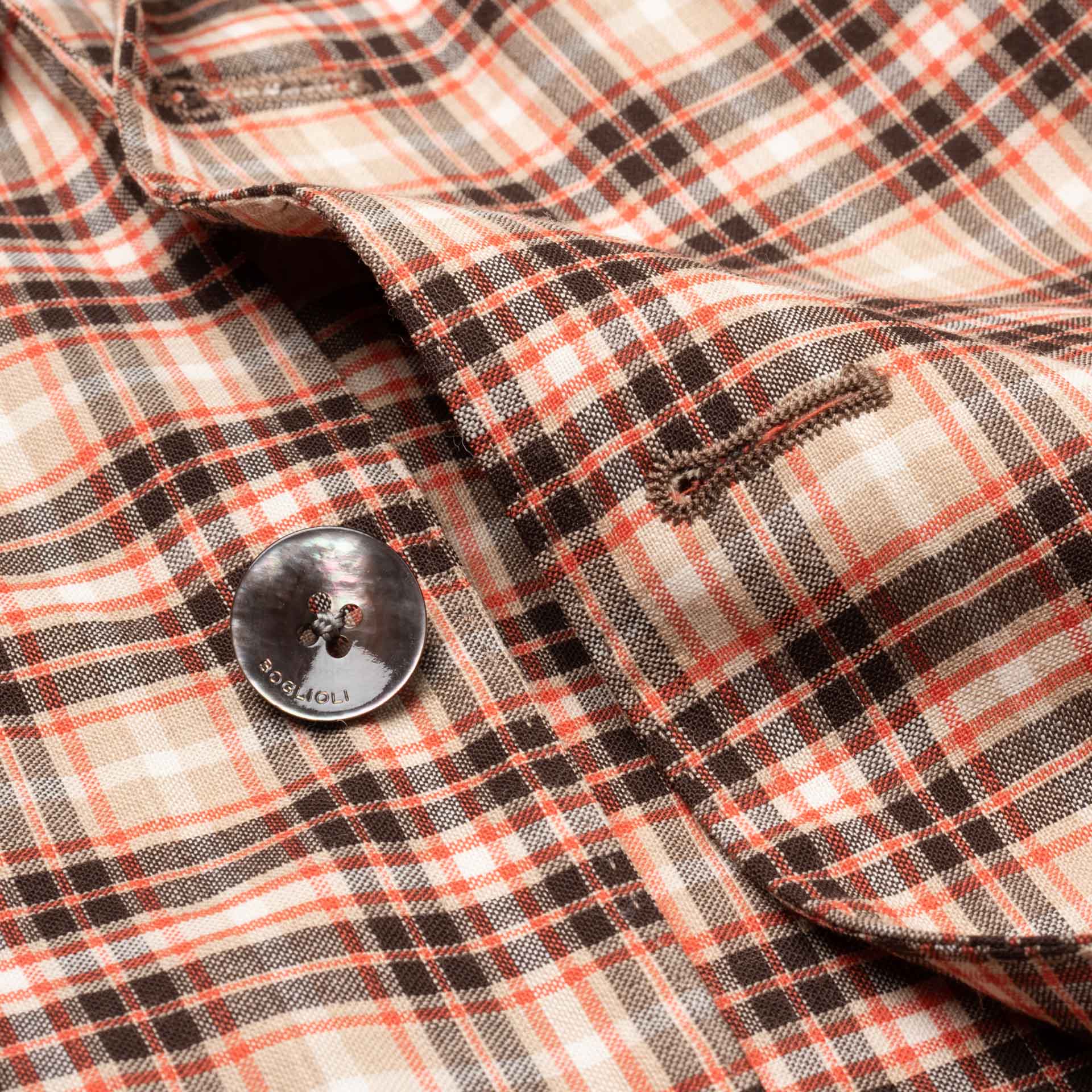 BOGLIOLI Milano "K. Jacket" Multi-Color Plaid Wool Unlined Jacket 48 NEW US 38 BOGLIOLI