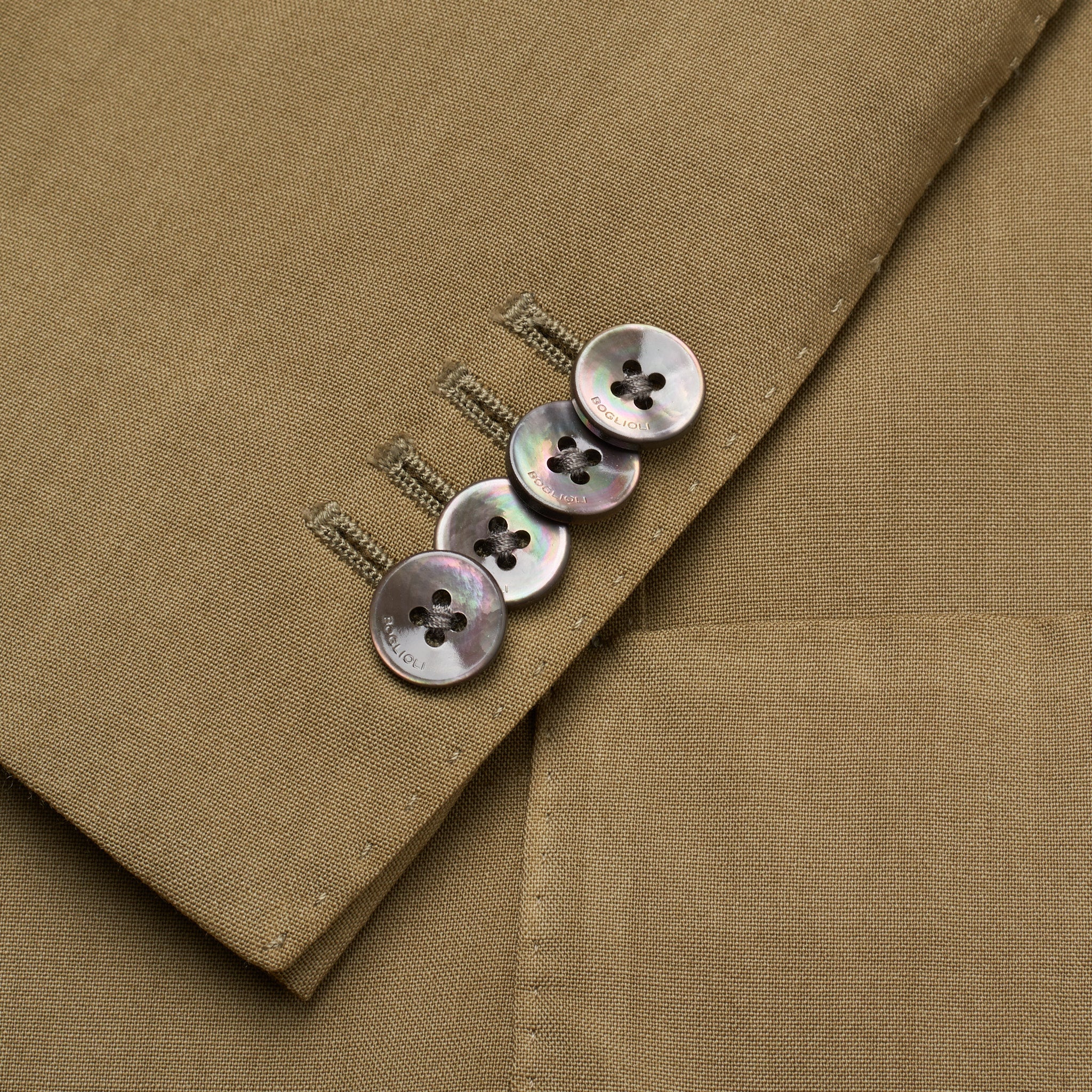 BOGLIOLI "K. Jacket" Olive Virgin Wool Unlined Peak Lapel Jacket EU 48 NEW US 38 BOGLIOLI