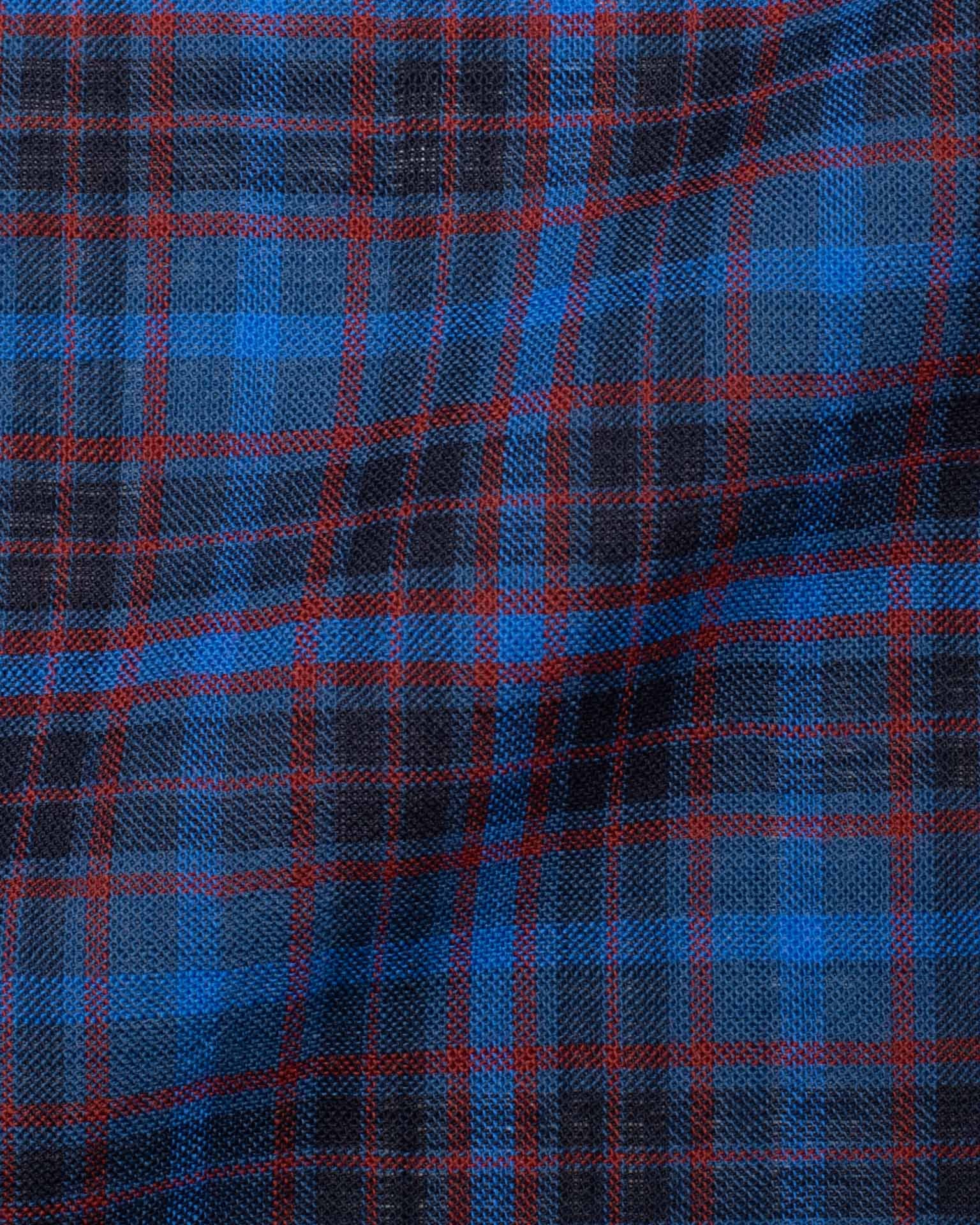 BOGLIOLI Milano "Wear" Blue Plaid Unlined Blouson Bomber Jacket EU 48 NEW US S BOGLIOLI