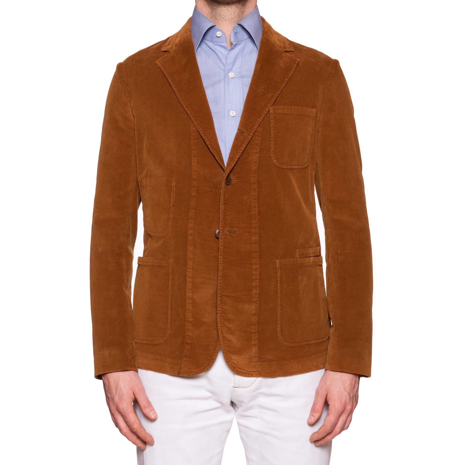 BOGLIOLI "67" Light Brown Corduroy Cotton 4 Button Unlined Jacket 50 NEW US 40 BOGLIOLI