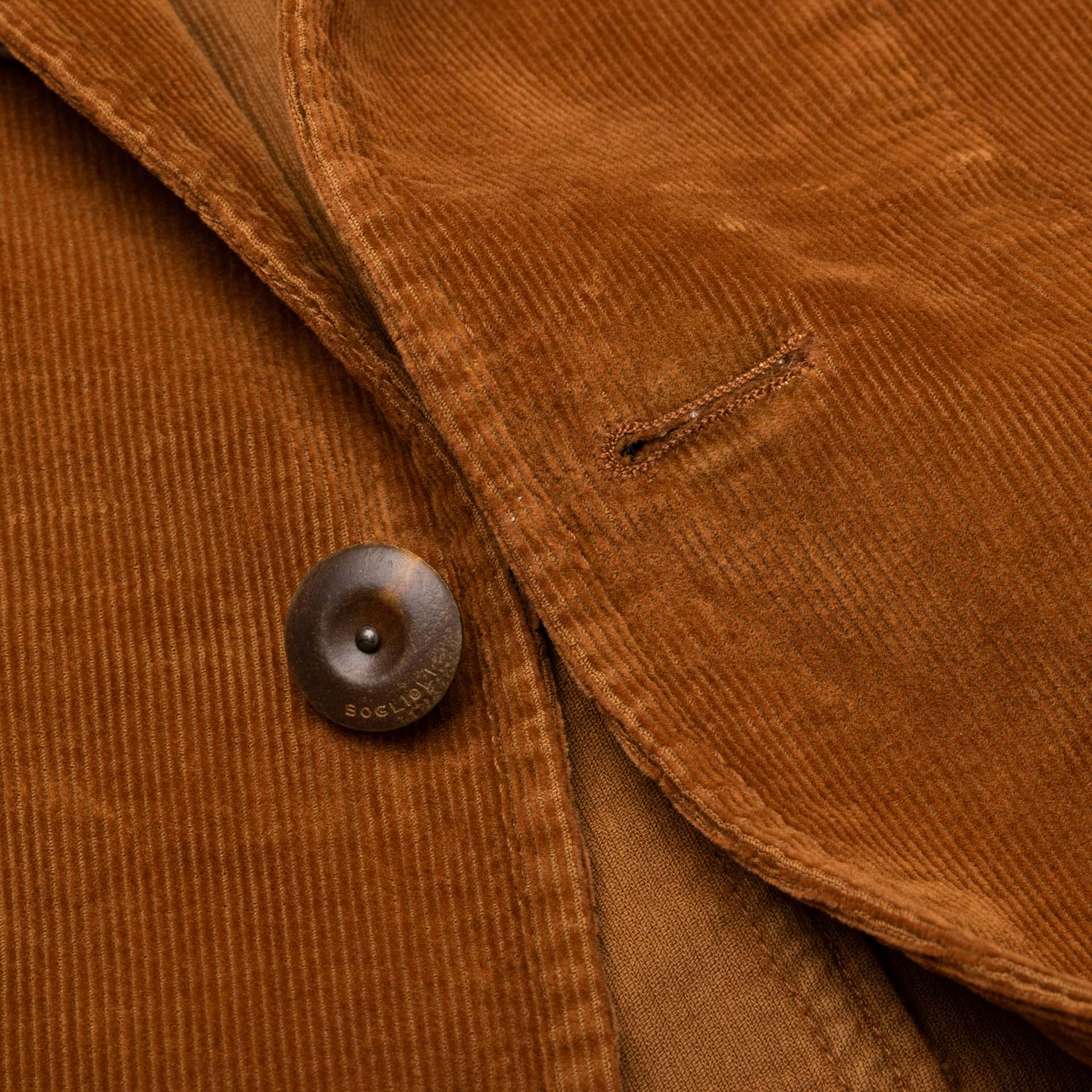 BOGLIOLI "67" Light Brown Corduroy Cotton 4 Button Unlined Jacket 50 NEW US 40 BOGLIOLI