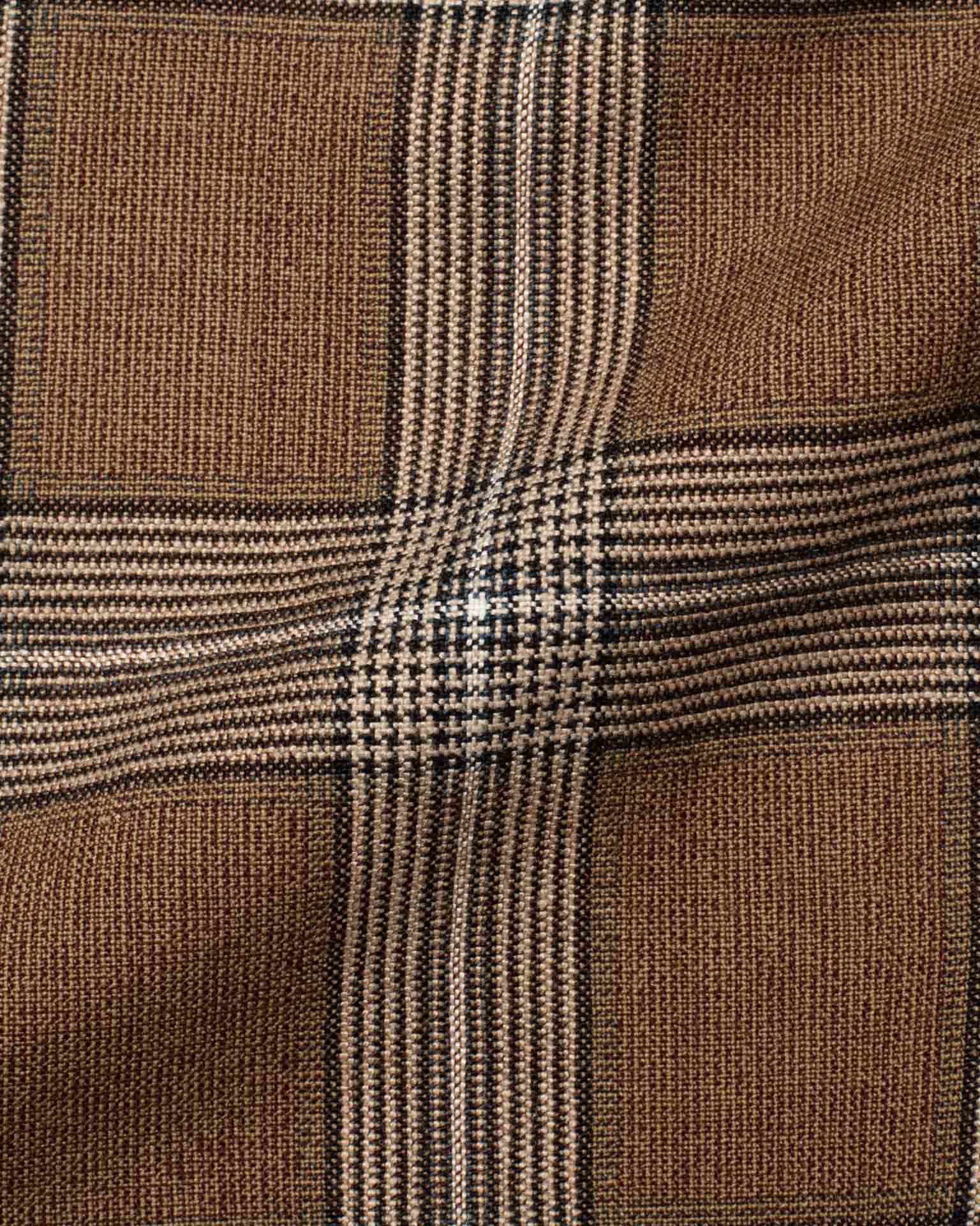 BOGLIOLI "K. Jacket" Brown Plaid Wool-Silk-Linen Soft Jacket EU 48 NEW US 38 BOGLIOLI