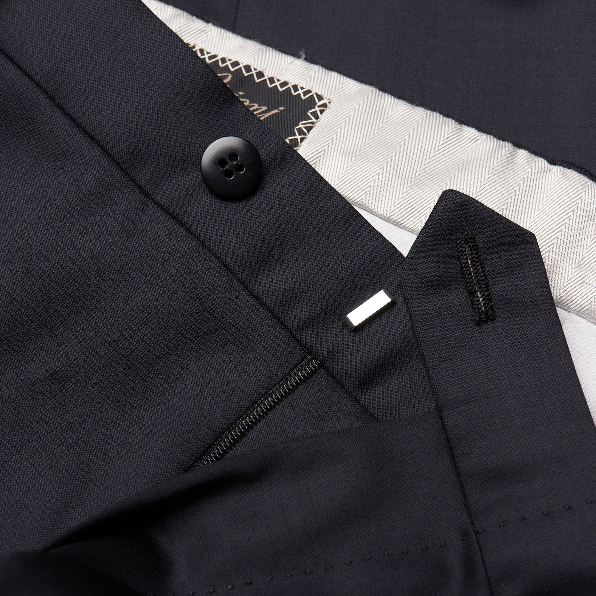 BRIONI "CATONE"  Handmade Dark Navy Blue Wool Suit NEW Short Portly BRIONI