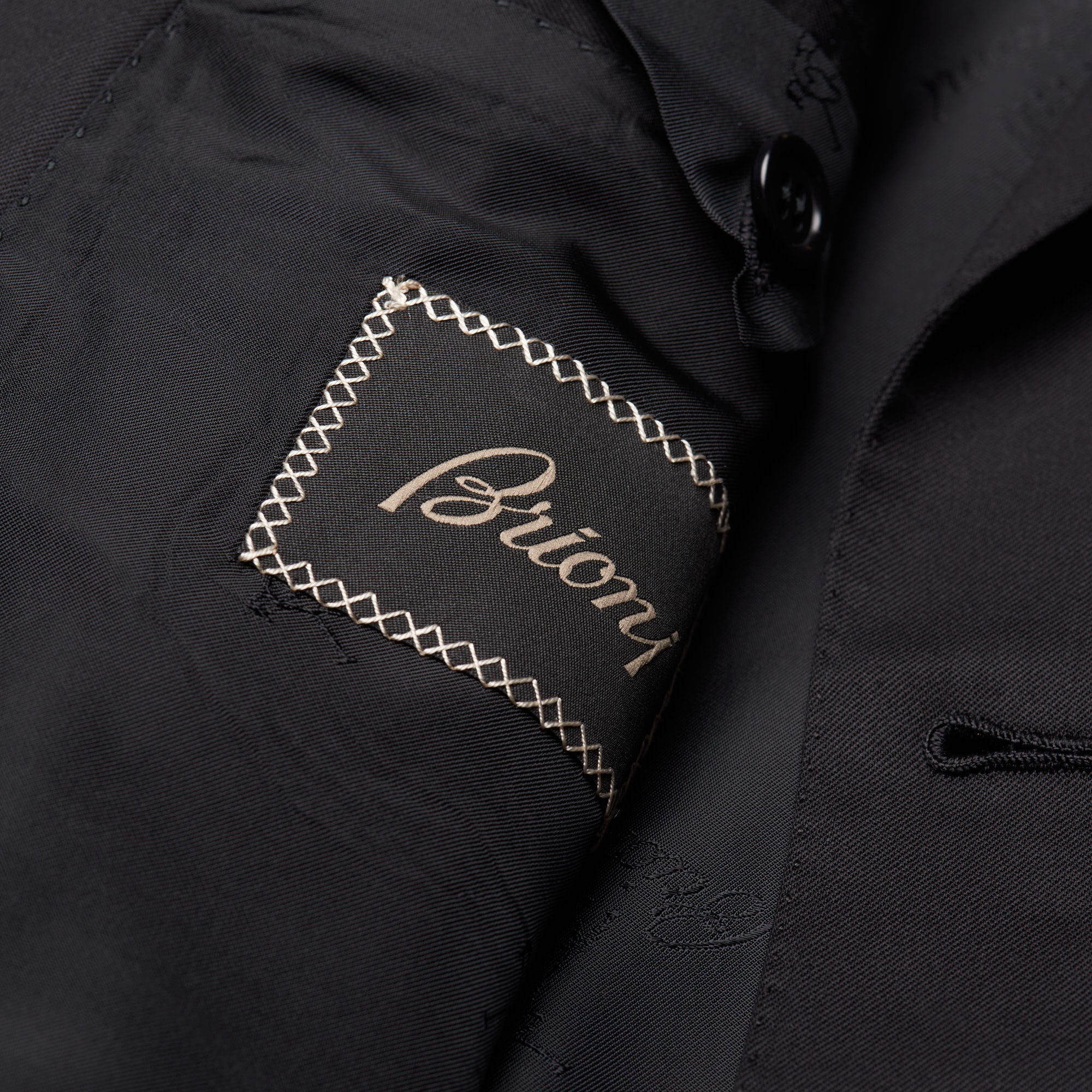 BRIONI "GAETANO" Handmade Black Wool Super 150's Suit EU 50 NEW US 40 BRIONI