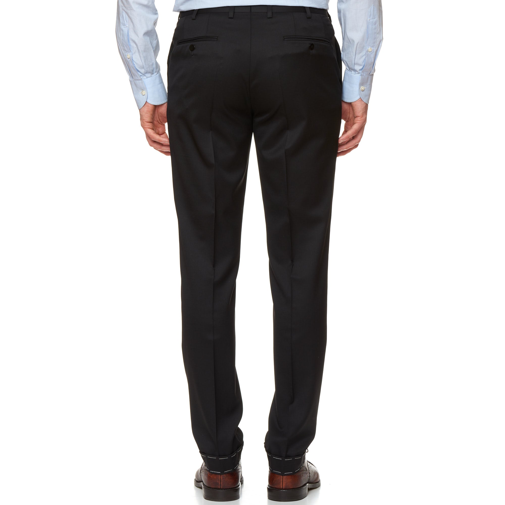 BRIONI "GAETANO" Handmade Black Wool Super 150's Suit EU 50 NEW US 40 BRIONI