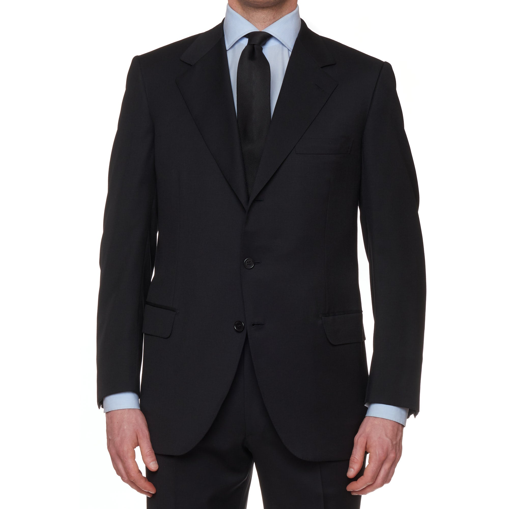 BRIONI "CATONE" Handmade Black Luxury Wool Suit NEW BRIONI