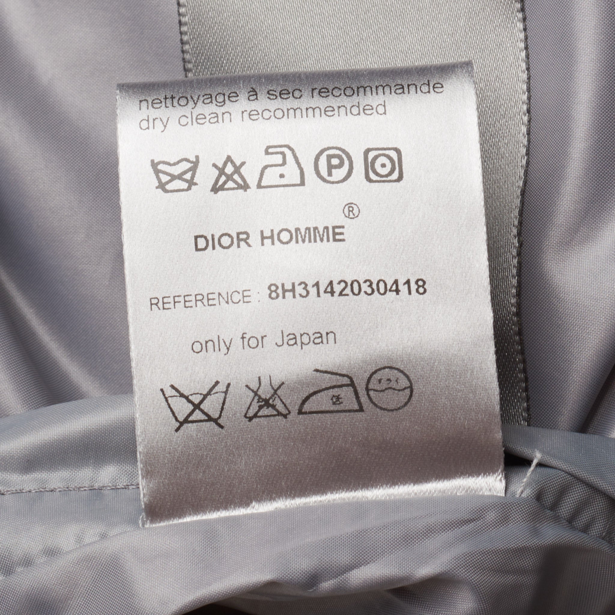 DIOR HOMME Gray Goose Down Vest EU 52 US L 8H 2008 DIOR