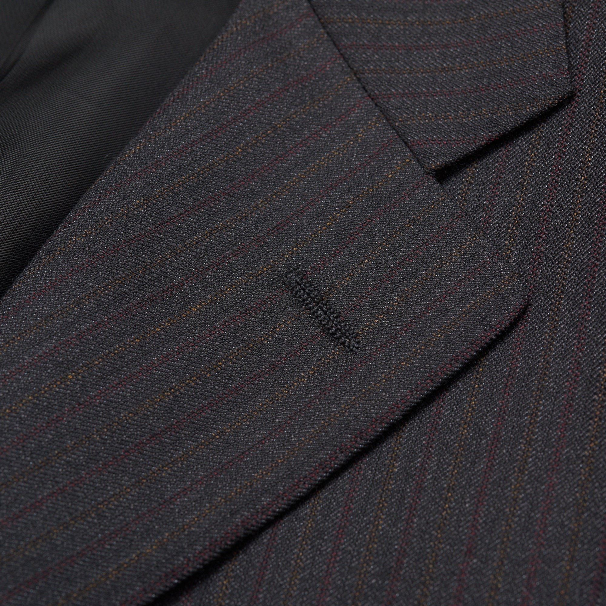 CANALI Dark Gray Striped Wool Super 120's Suit EU 50 NEW US 40 CANALI