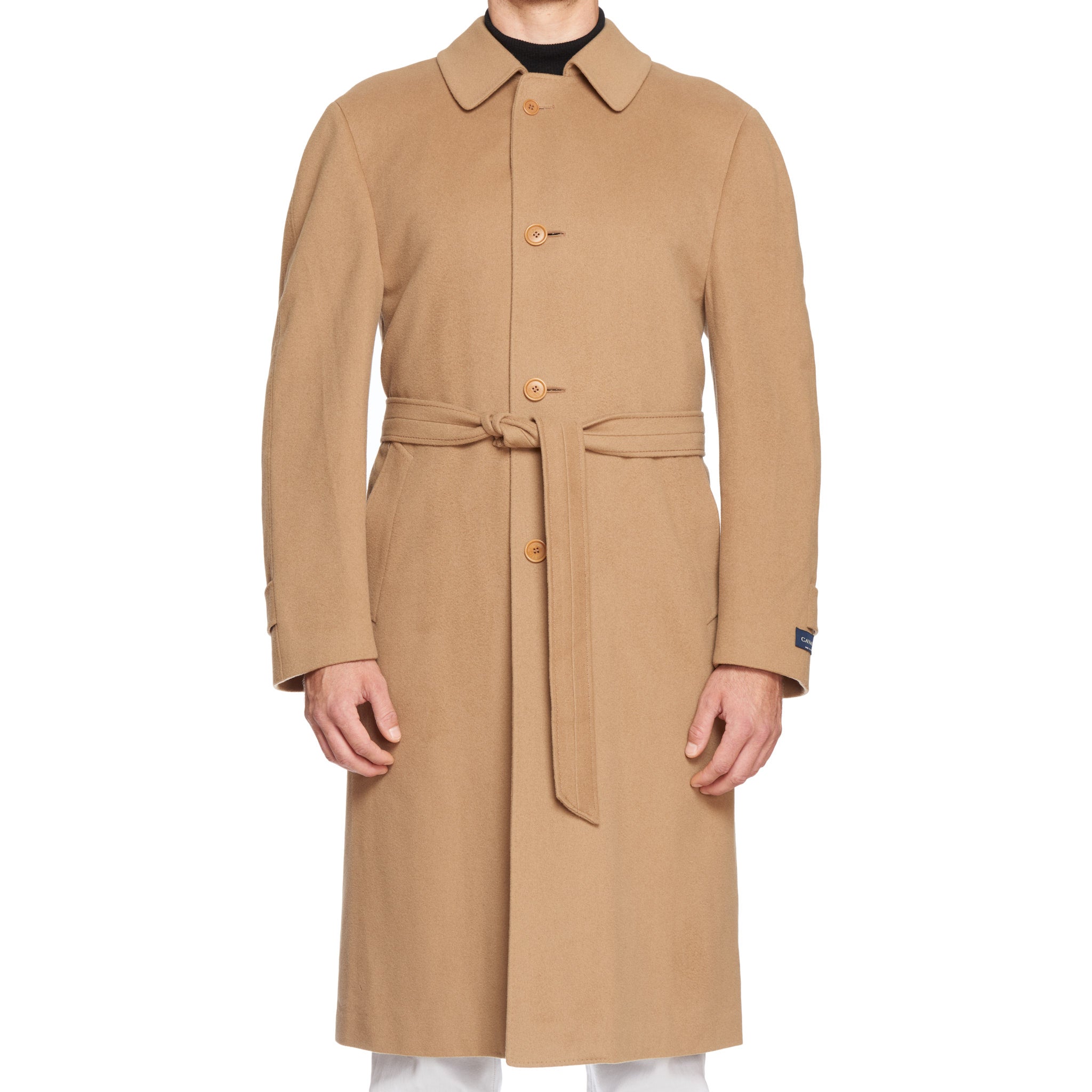 CANALI Handmade Tan Loro Piana Wool-Cashmere Overcoat XXL NEW US 46 CANALI